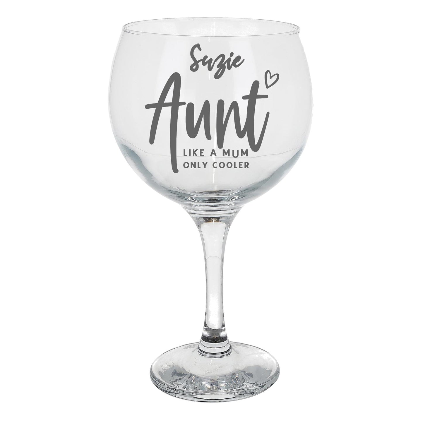 Engraved Personalised Gin Glass Gift for Auntie - Always Looking Good -