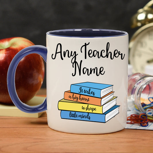 Personalised Teacher Thank You Gift Filled Mug & Coaster Set Blue - Always Looking Good -