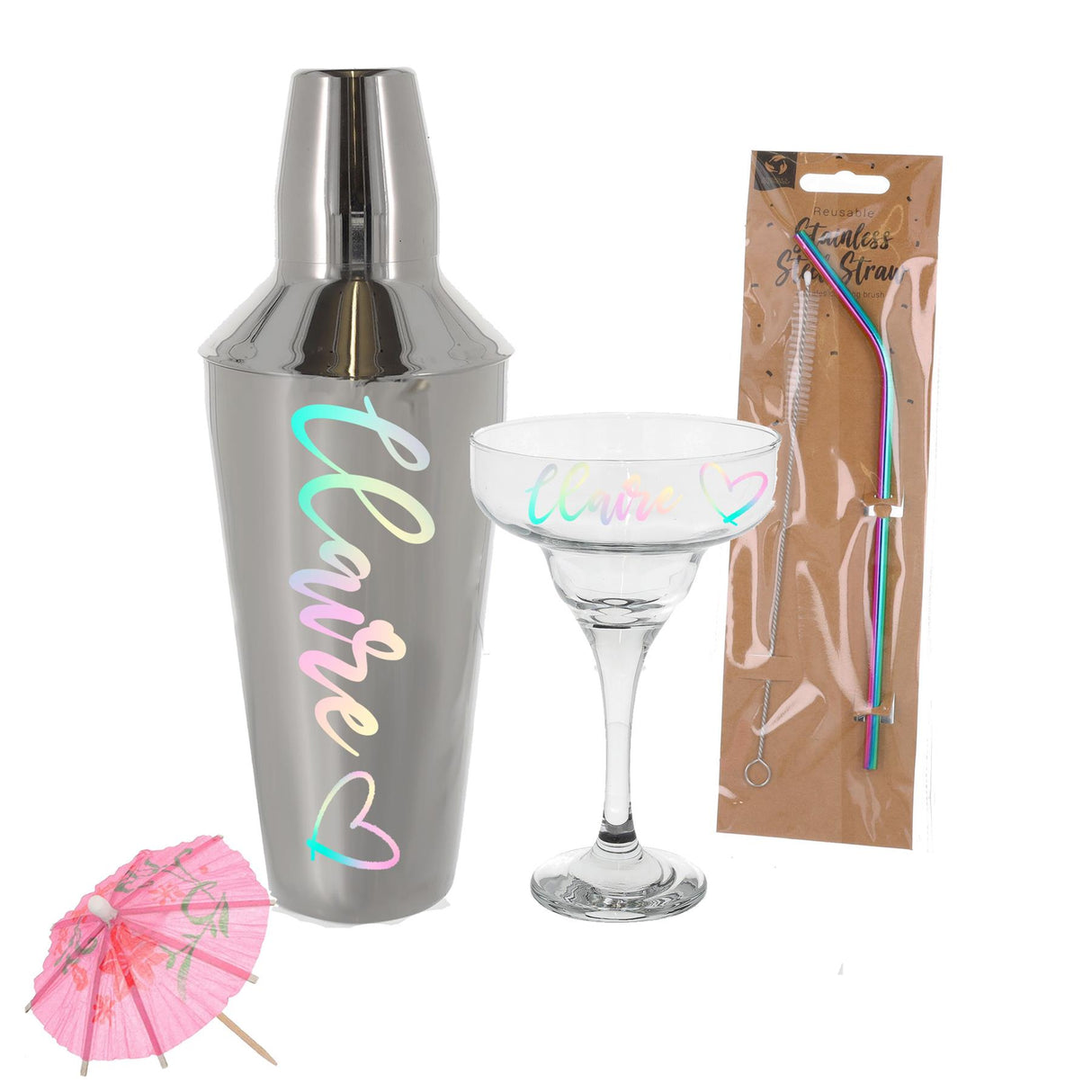 Personalised Margarita Cocktail Shaker Set with Glass Gift Set - Always Looking Good -