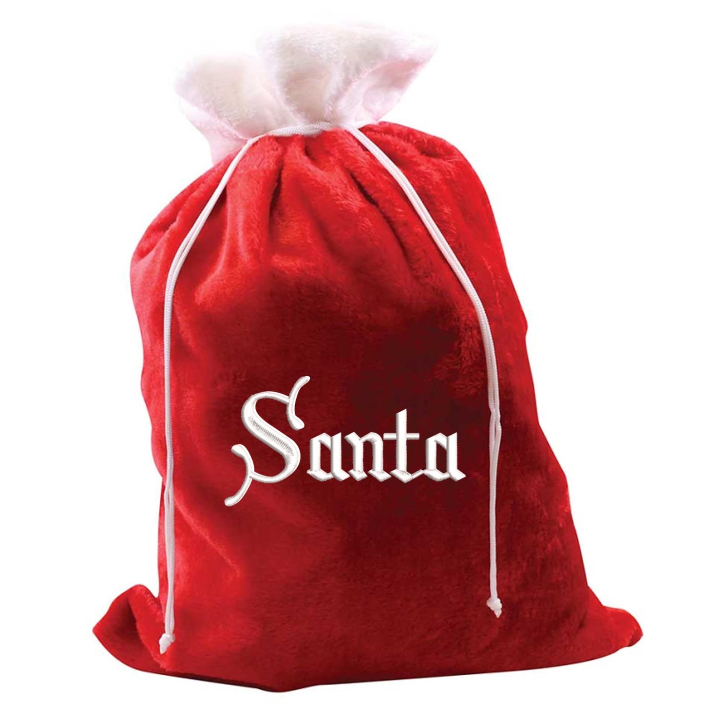 Personalised Embroidered Large Plush Santa Sack Stocking - Always Looking Good -