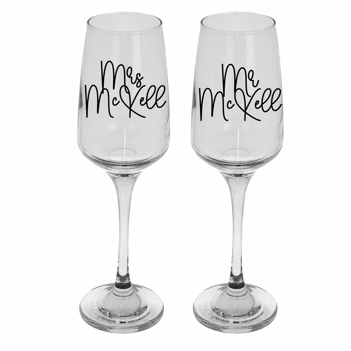 Personalised Any Text Any Font Ice Bucket With Matching Champagne Glasses - Always Looking Good - Glasses Only