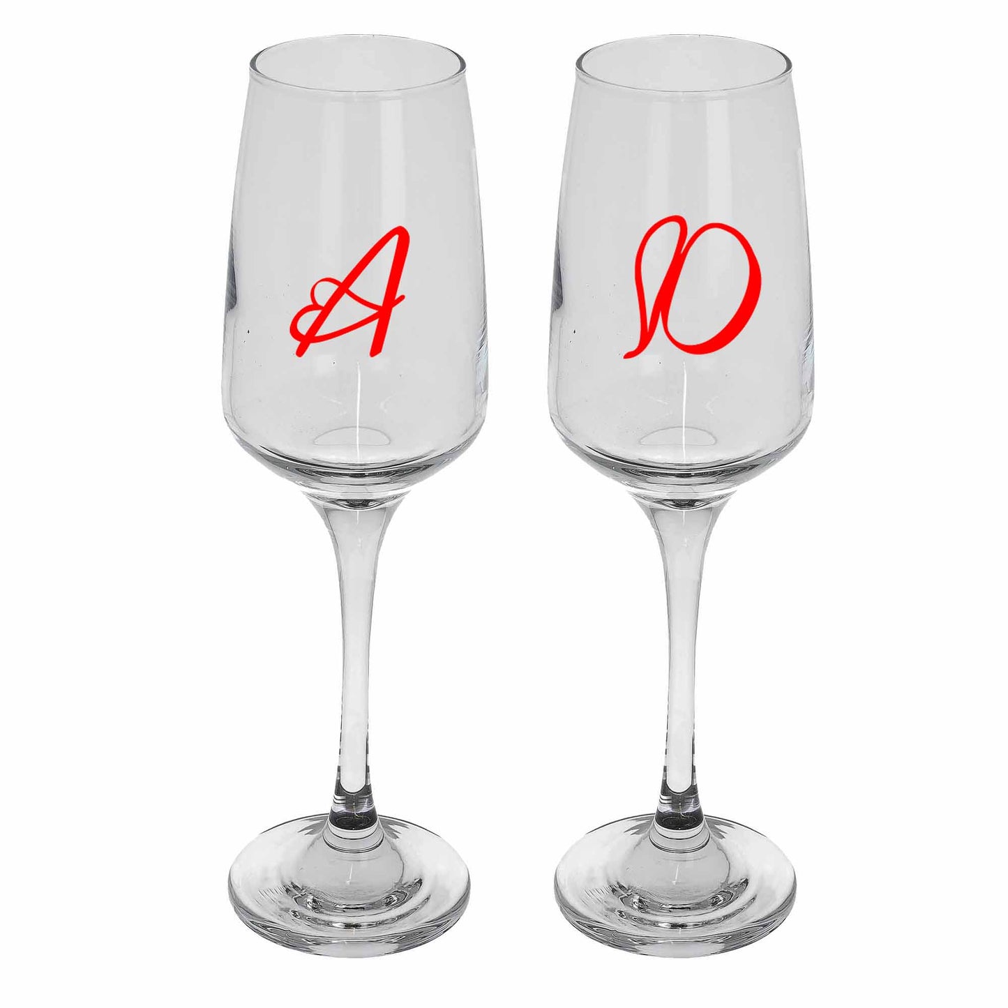 Personalised Heart Design Ice Bucket With Matching Champagne Glasses With Name and Date - Always Looking Good -