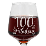 Engraved Wine Glass | AGE & Fabulous | Any Milestone Birthday