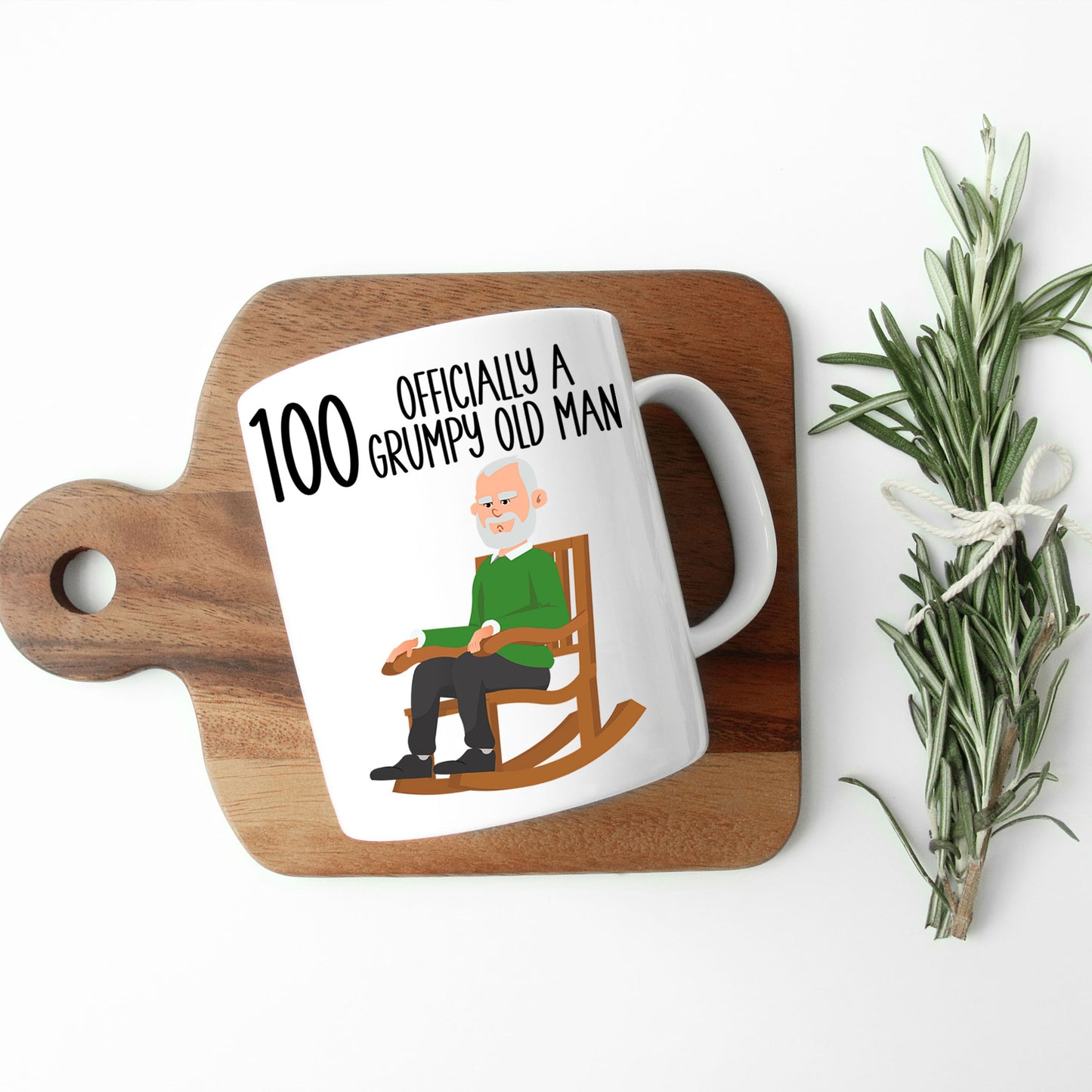 100th Officially A Grumpy Old Man Mug and/or Coaster Gift  - Always Looking Good -   