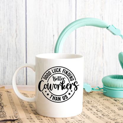 Better Coworker Ceramic Mug & Coaster Gift Set – Funny Leaving & Good Luck Present