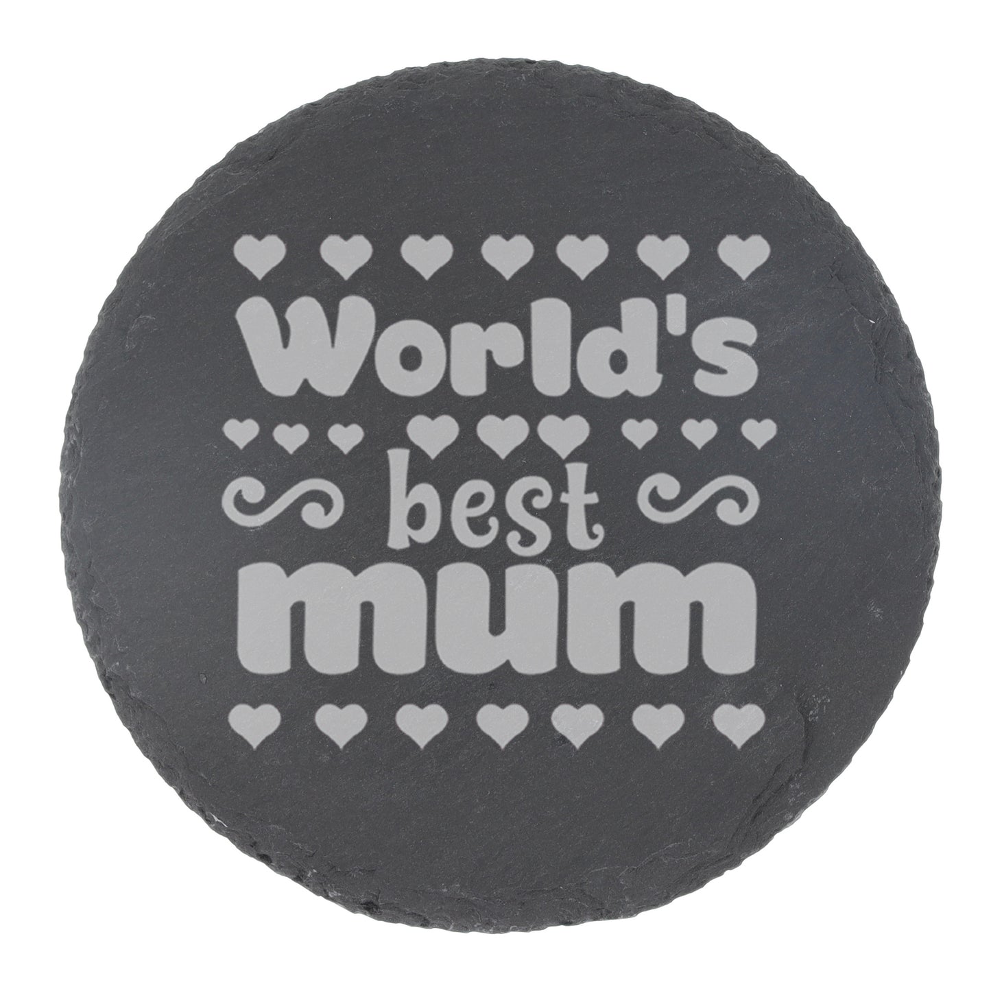 Worlds Best Mum Engraved Beer Glass and/or Coaster Set  - Always Looking Good -   