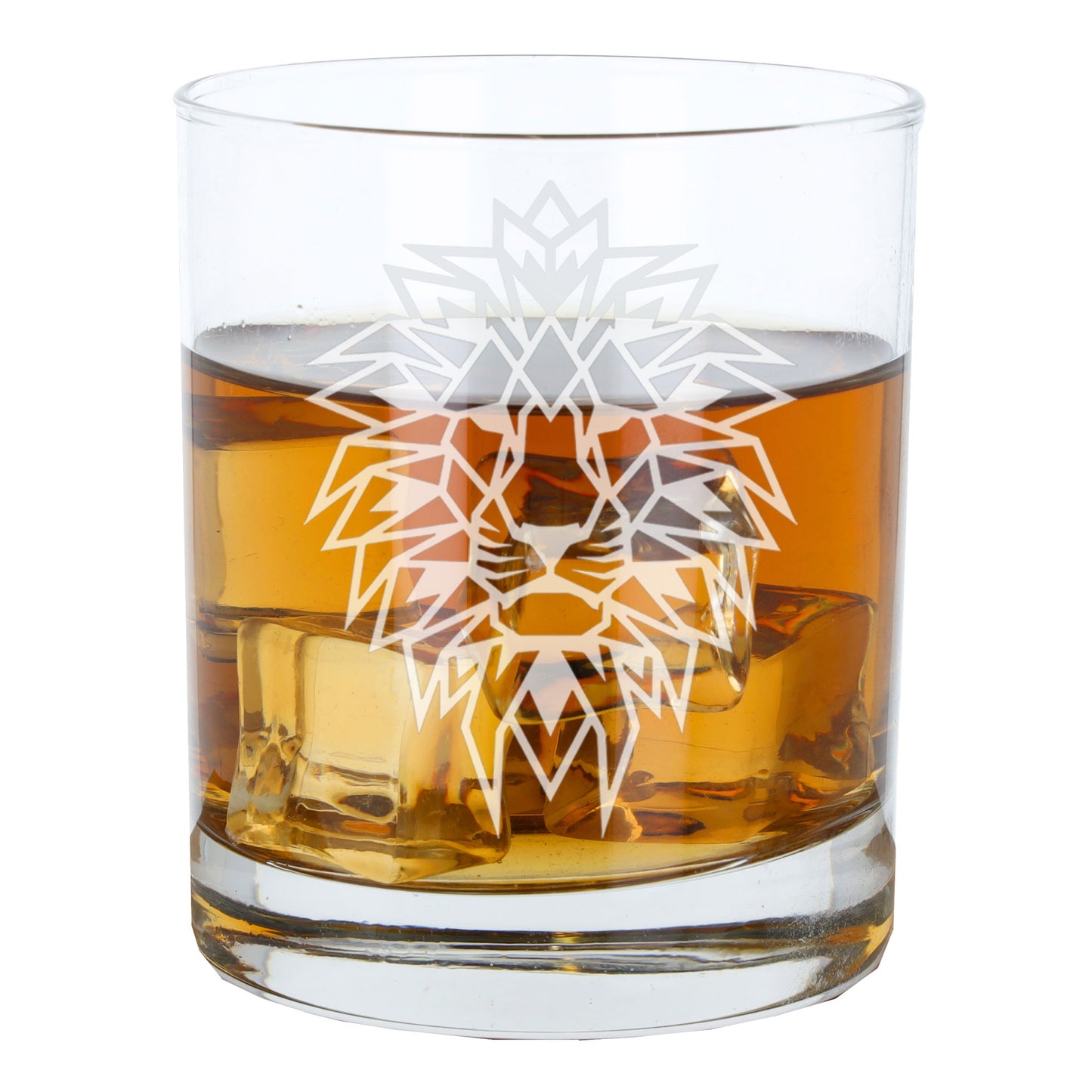 Lion Engraved Whisky Glass  - Always Looking Good -   