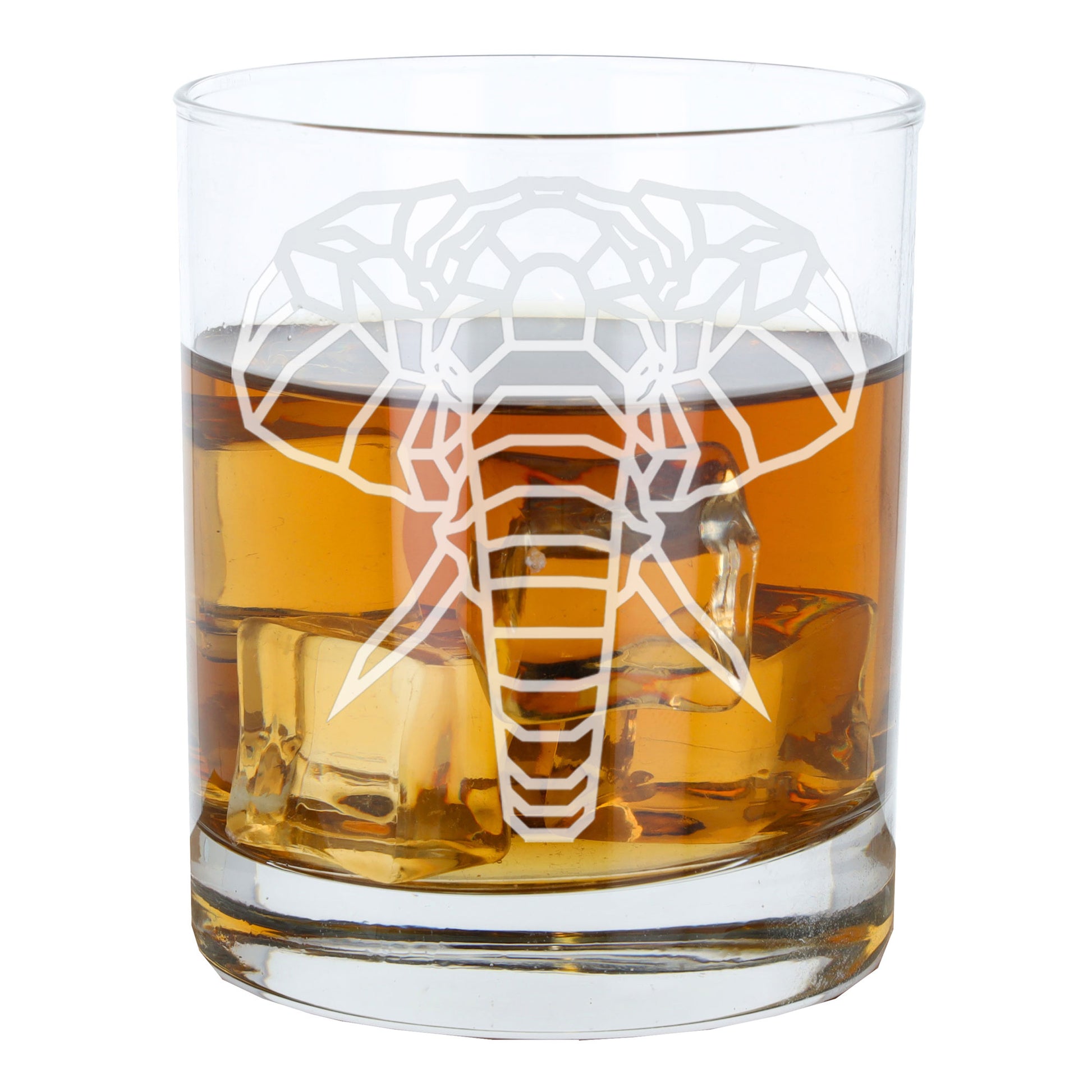 Elephant Engraved Whisky Glass  - Always Looking Good -   