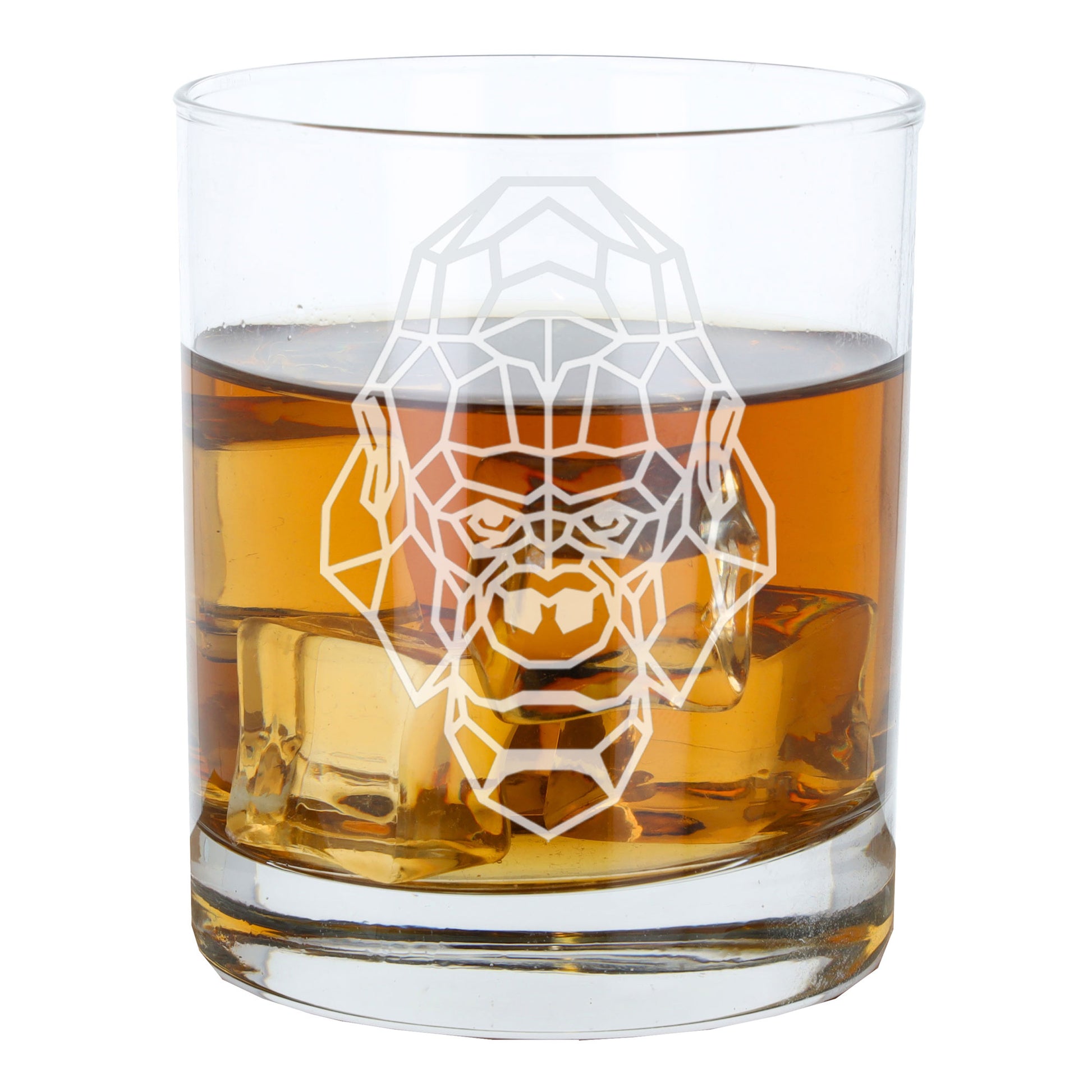 Gorilla Engraved Whisky Glass  - Always Looking Good -   