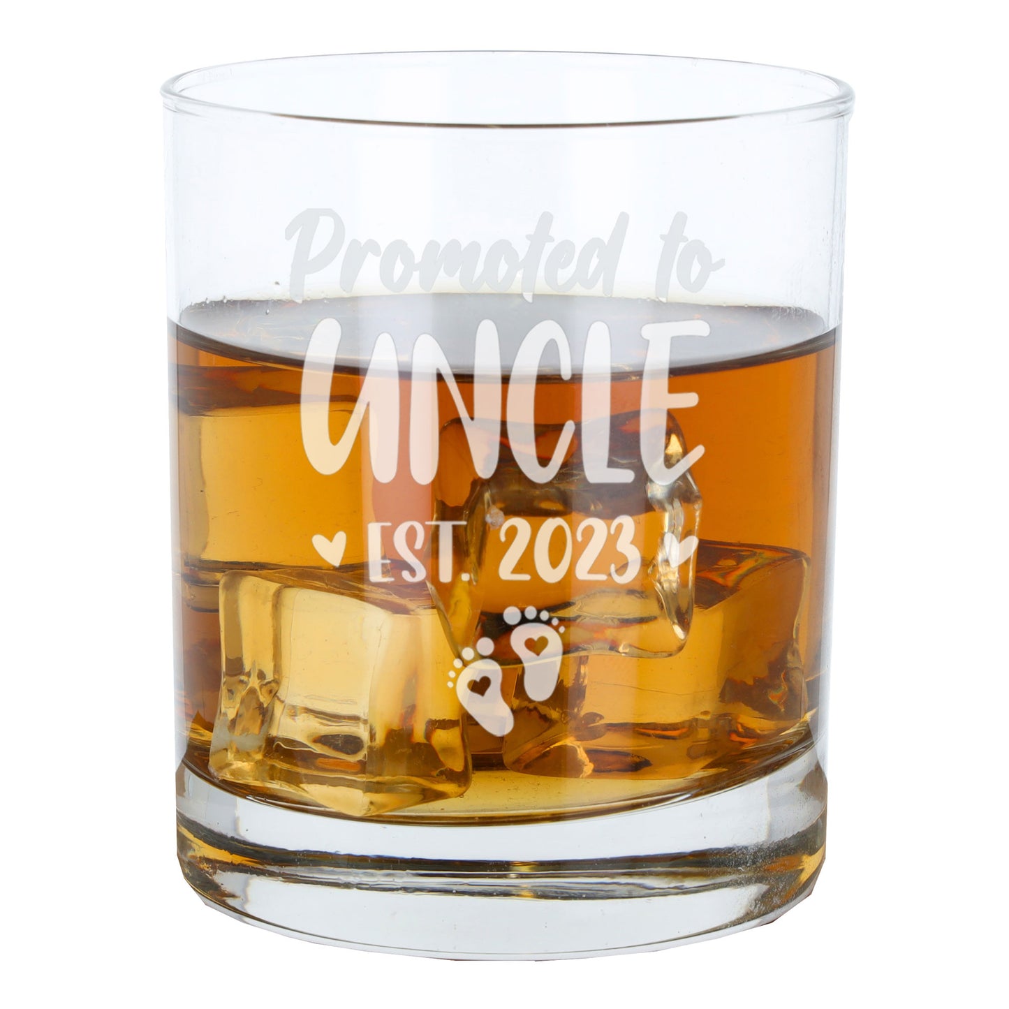 Promoted To Uncle Engraved Whisky Glass  - Always Looking Good -   