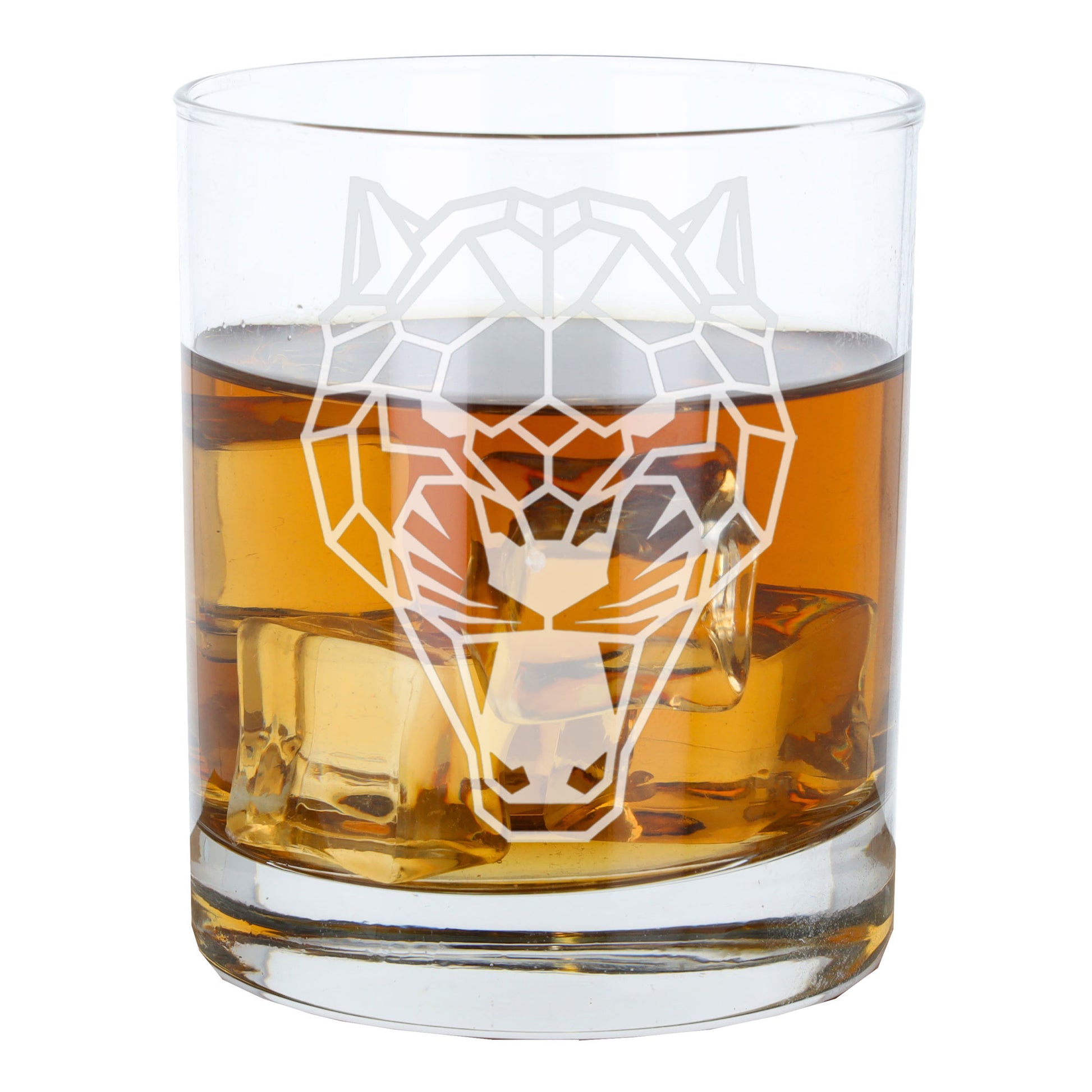 Panther Engraved Whisky Glass  - Always Looking Good -   