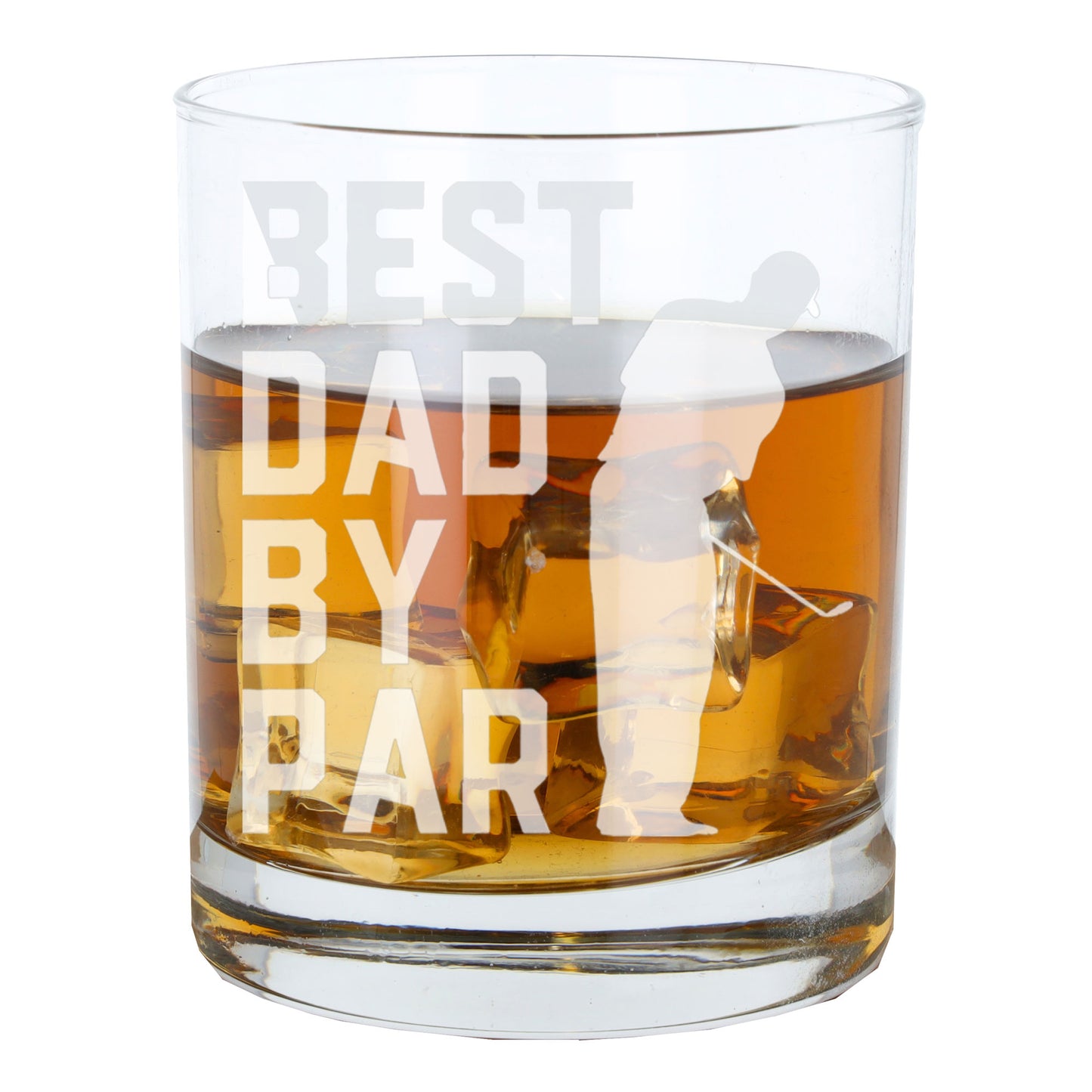 Best Dad By Par Engraved Whisky Glass and/or Coaster Set  - Always Looking Good -   