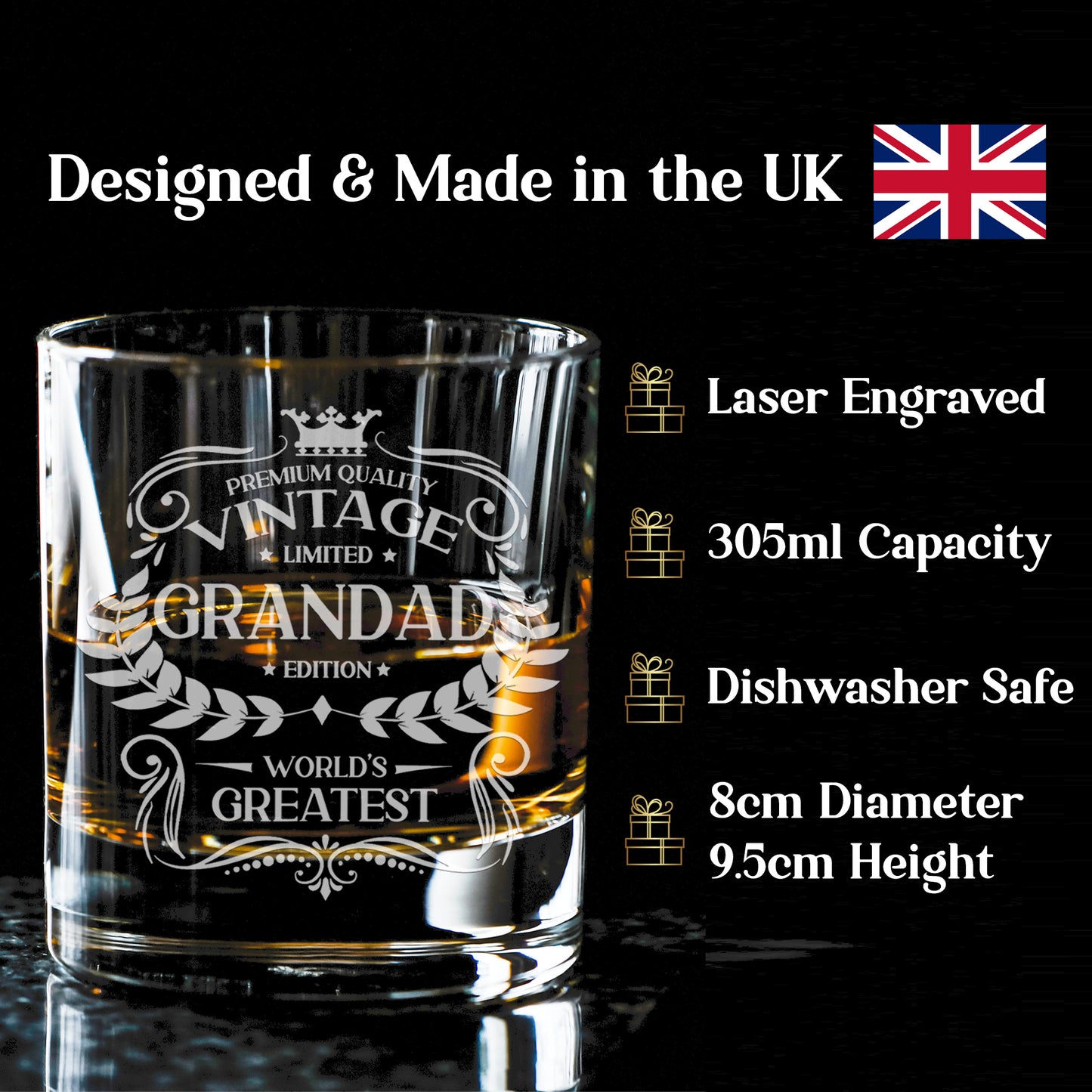 Vintage World's Greatest 'ANY RELATIVE' Engraved Whisky Glass
