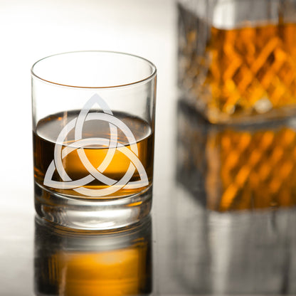 Celtic Knot Engraved Whisky Glass and/or Coaster Set  - Always Looking Good -   
