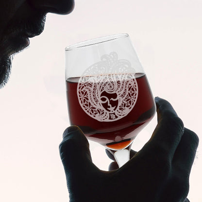 Starsign Zodiac Engraved Wine Glass and/or Slate Coaster for all birthdays
