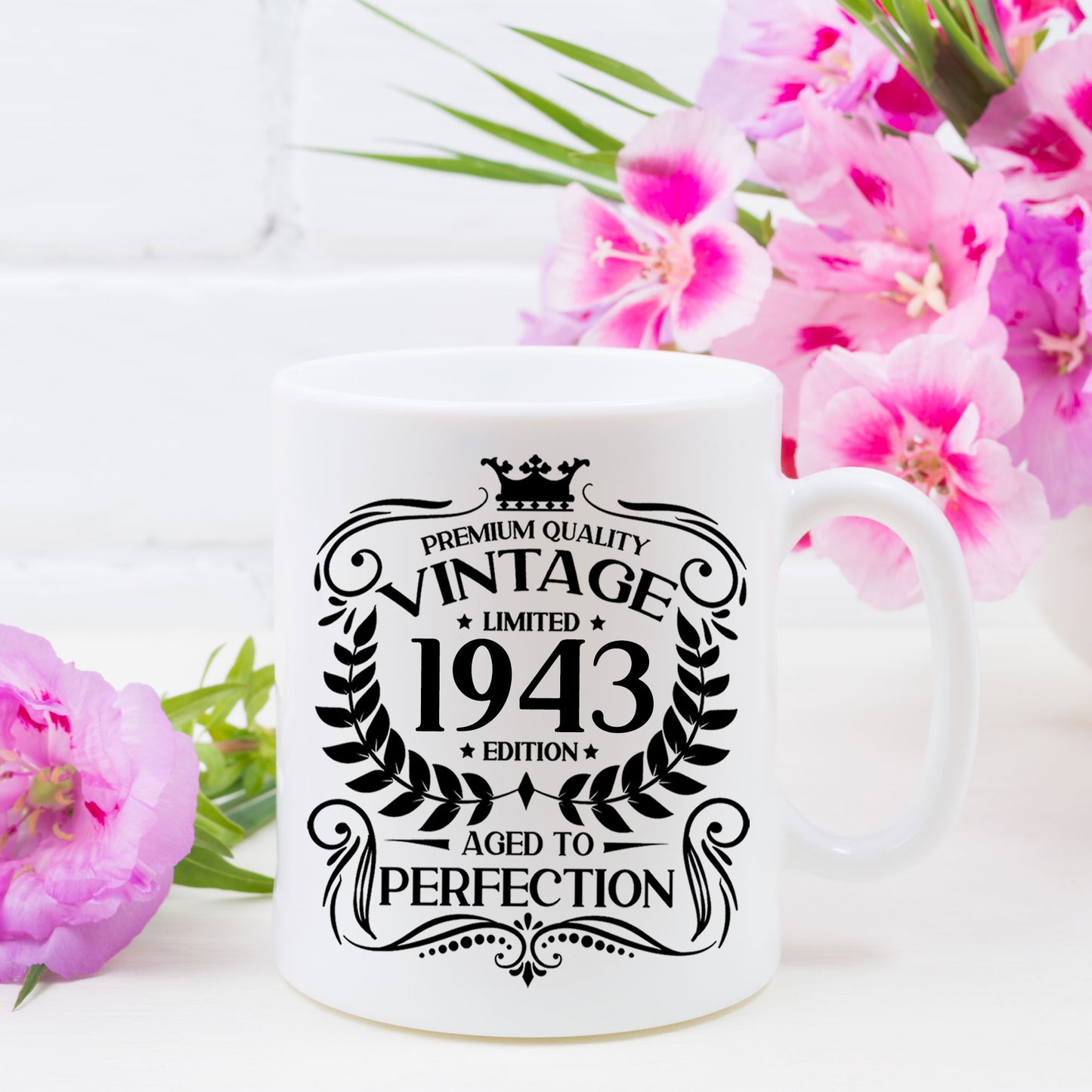Personalised Vintage 1943 Mug and/or Coaster  - Always Looking Good - Mug On Its Own  