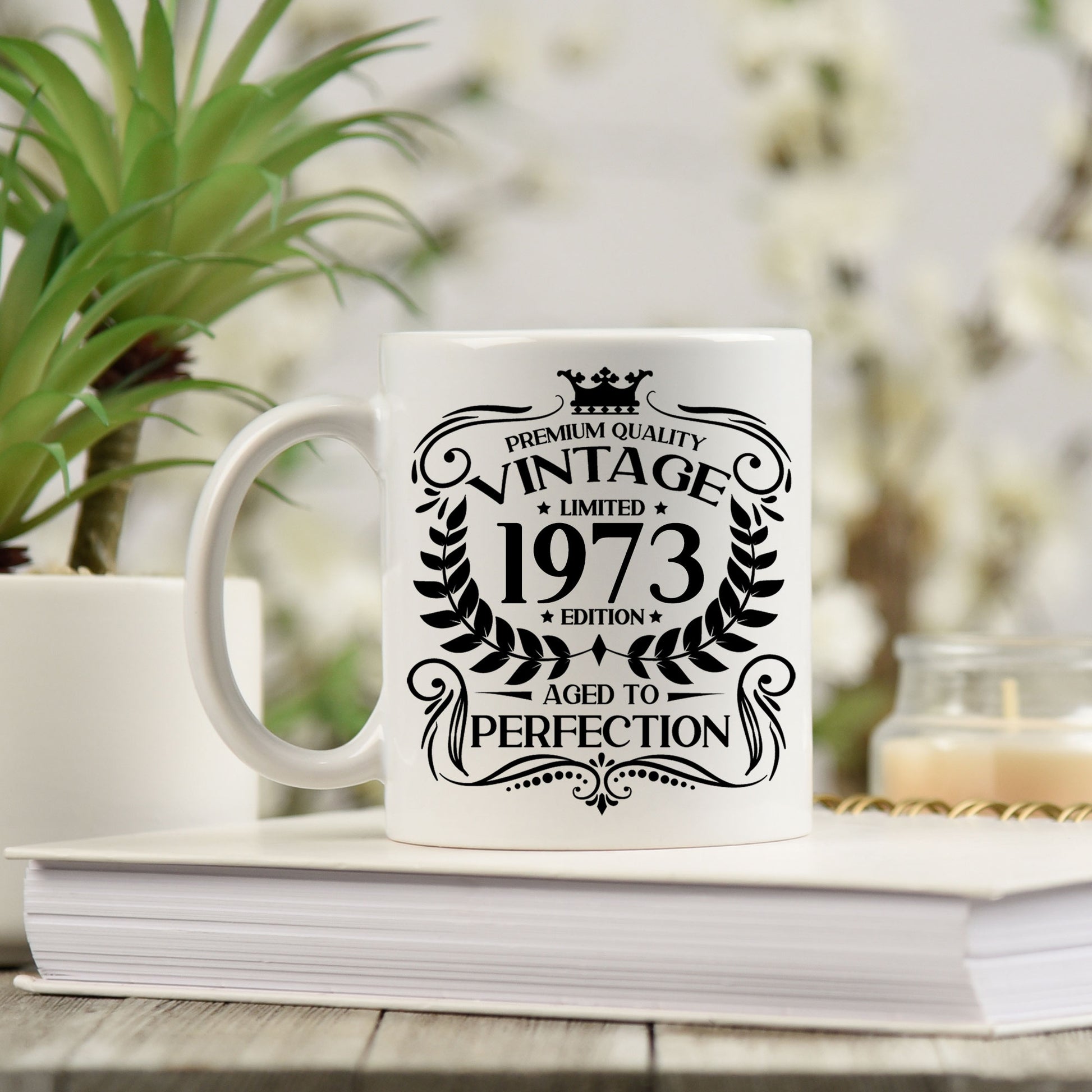 Personalised Vintage 1973 Mug and/or Coaster  - Always Looking Good -   