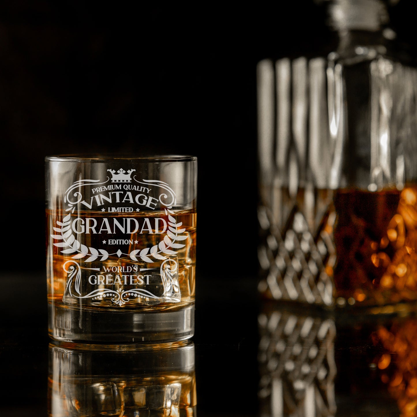 Vintage World's Greatest 'ANY RELATIVE' Engraved Whisky Glass
