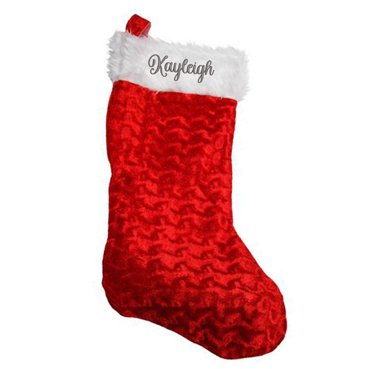Personalised Christmas Stocking Extra Large Embroidered with Any Name