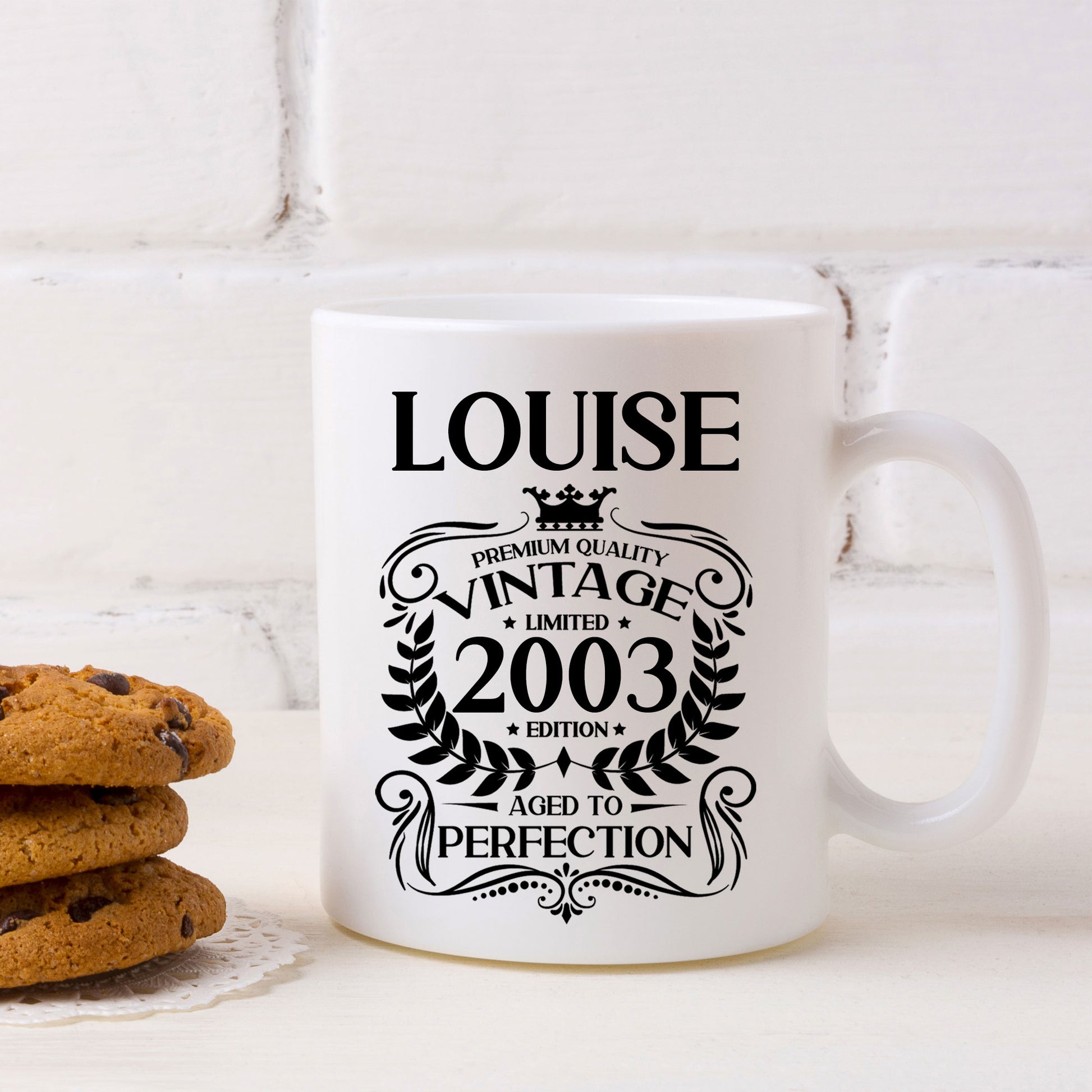 Personalised Vintage 2003 Mug and/or Coaster  - Always Looking Good - Mug On Its Own  