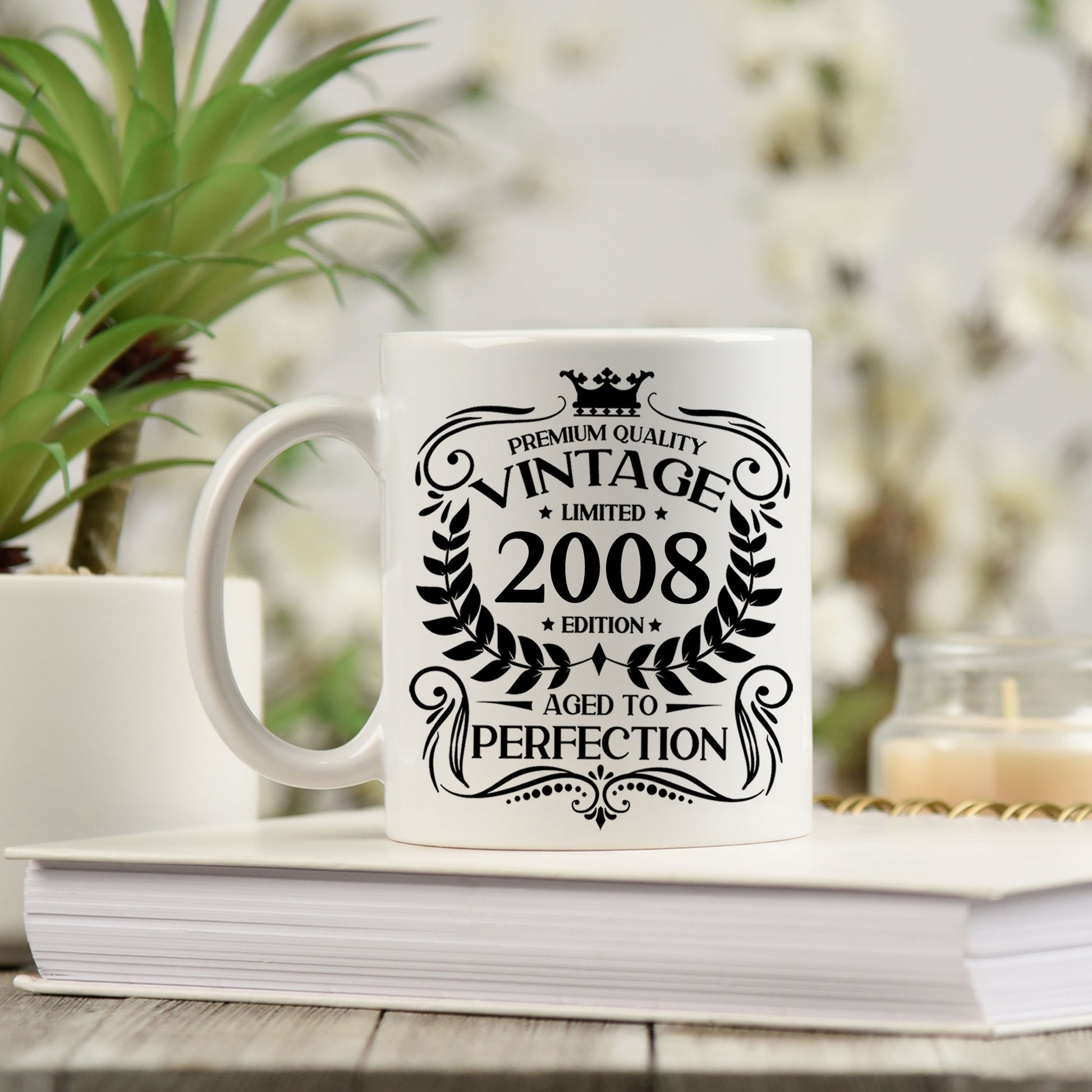 Personalised Vintage 2008 Mug and/or Coaster  - Always Looking Good -   