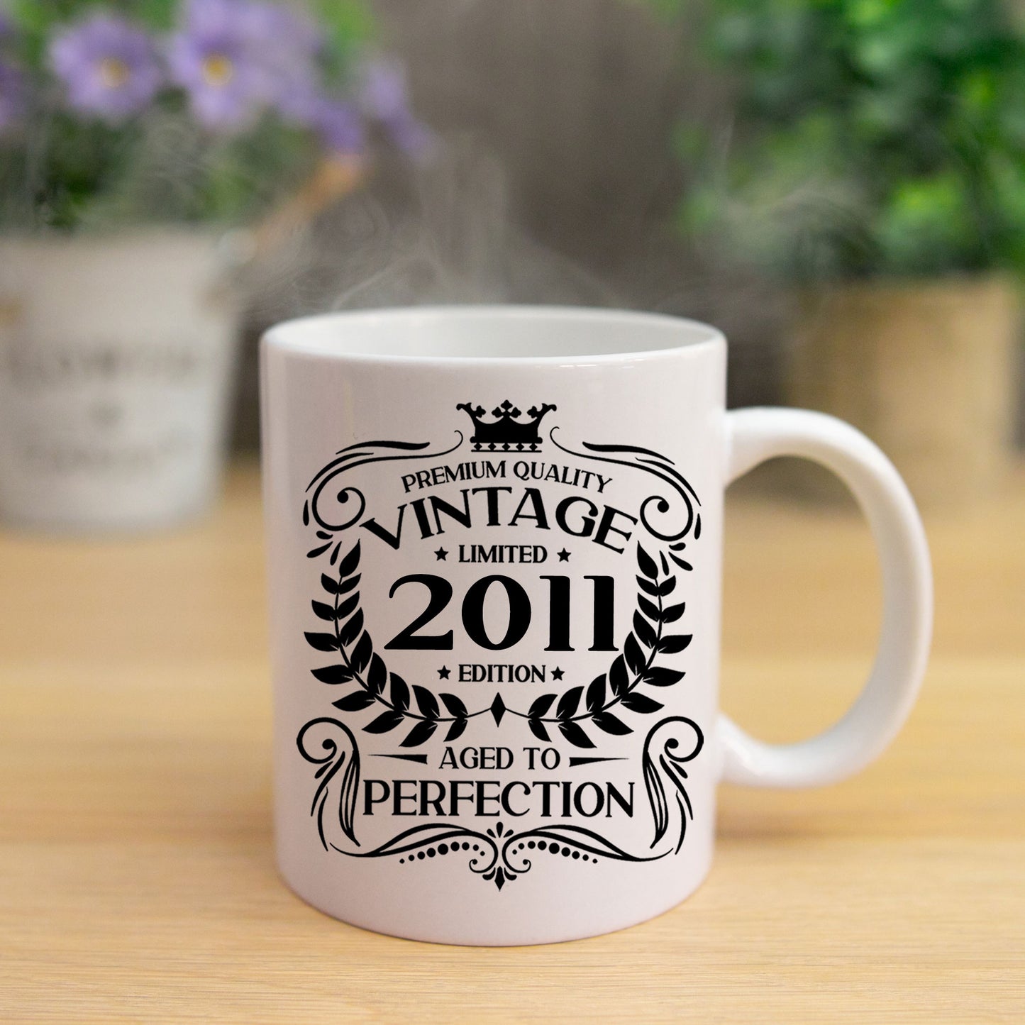Personalised Vintage 2011 Mug and/or Coaster  - Always Looking Good -   