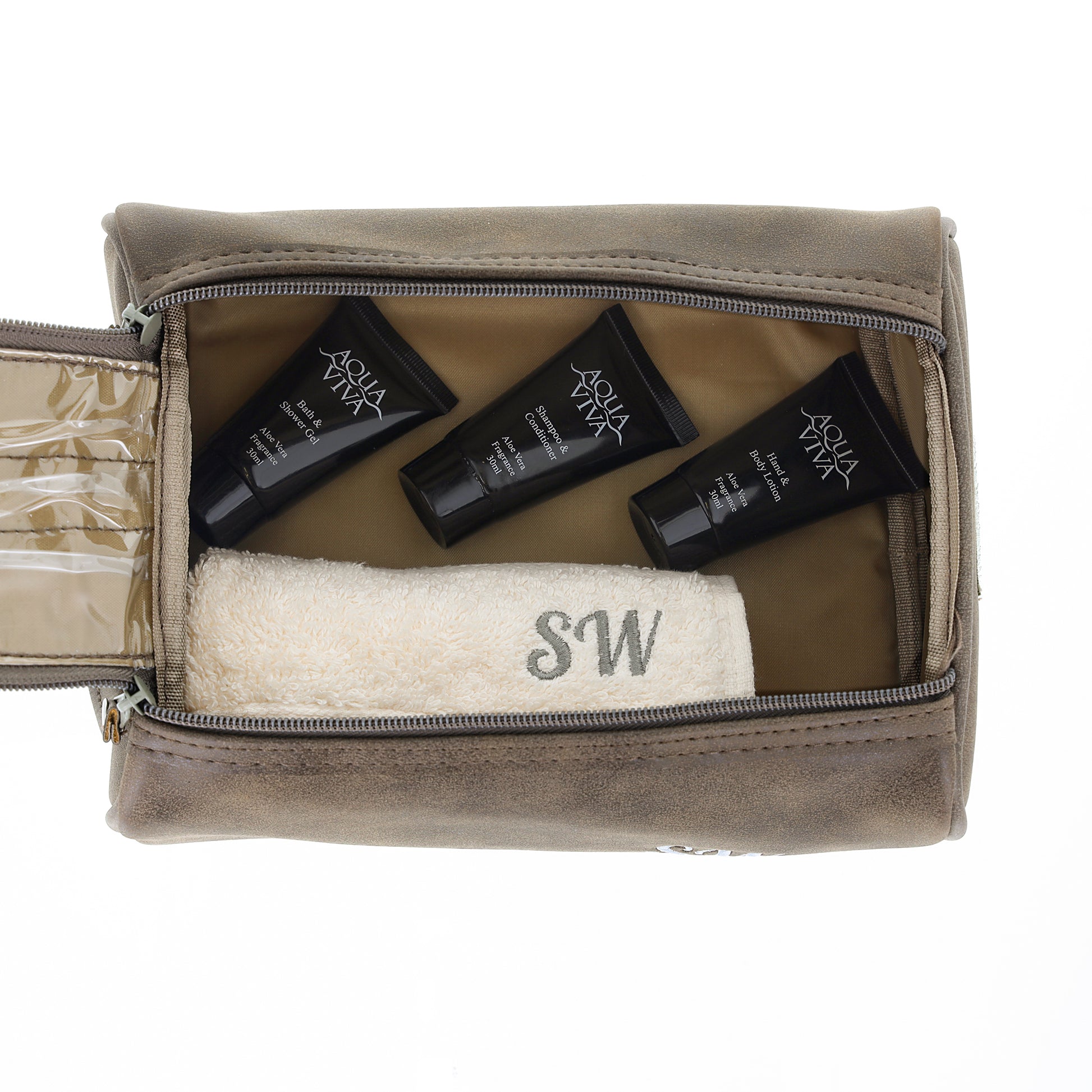 Personalised Men's Wash Bag Filled With Men's Toiletries  - Always Looking Good -   