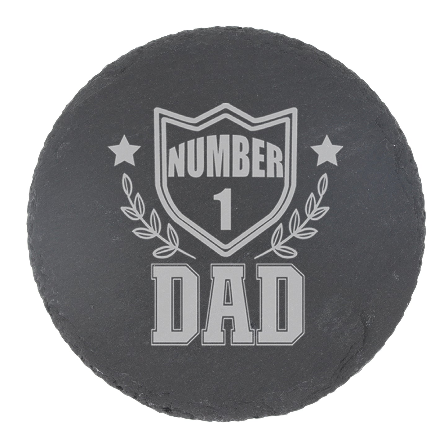 Engraved "Number 1 dad/Grandad etc" Wine Glass and/or Coaster Set