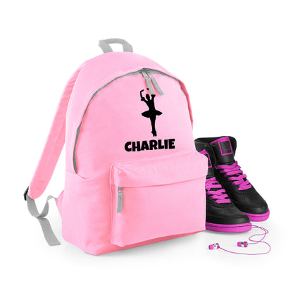 Personalised Backpack Bag with Name & Design Options Dancer Gymnastic etc