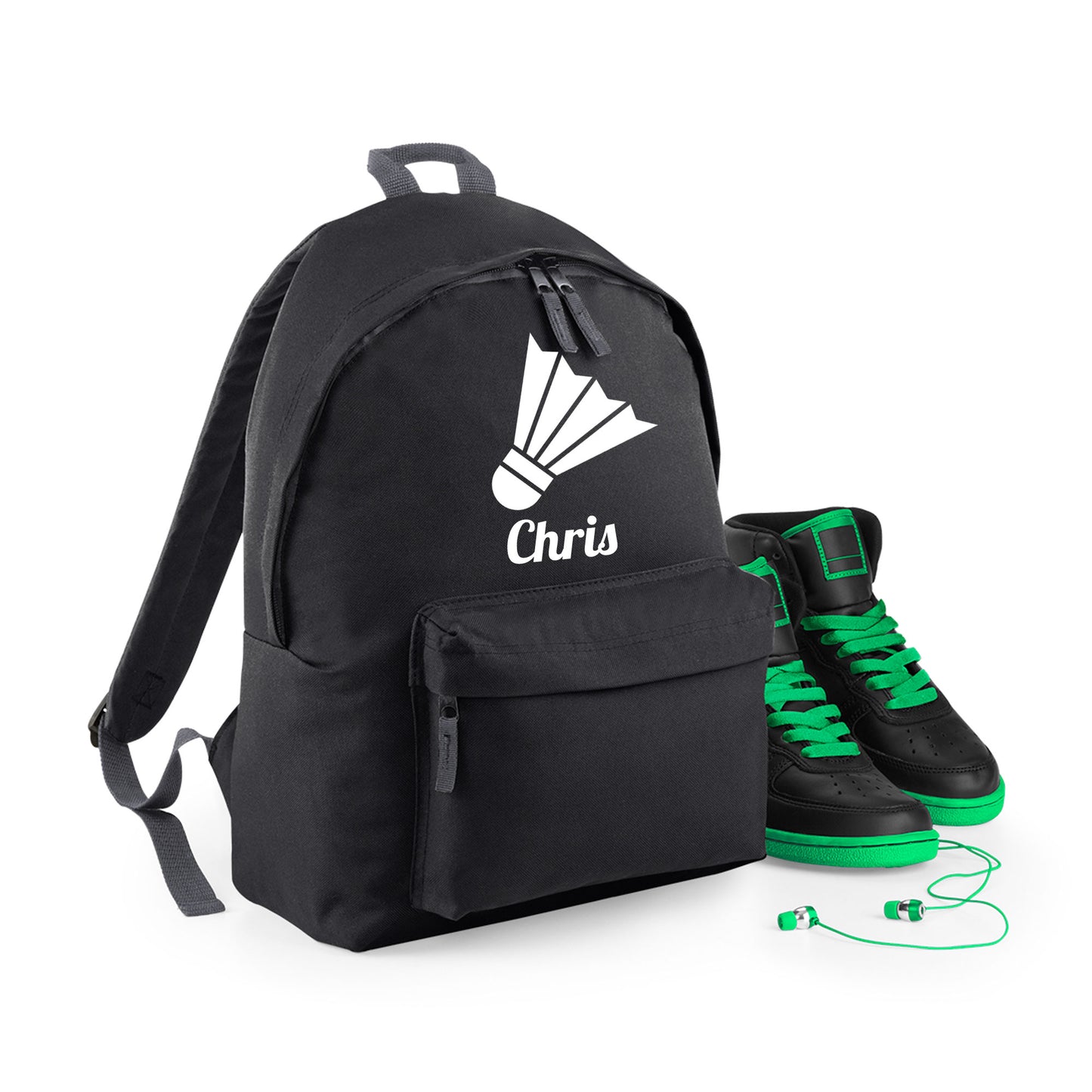 Personalised Badminton Backpack, Kids Rucksack Bag with Name