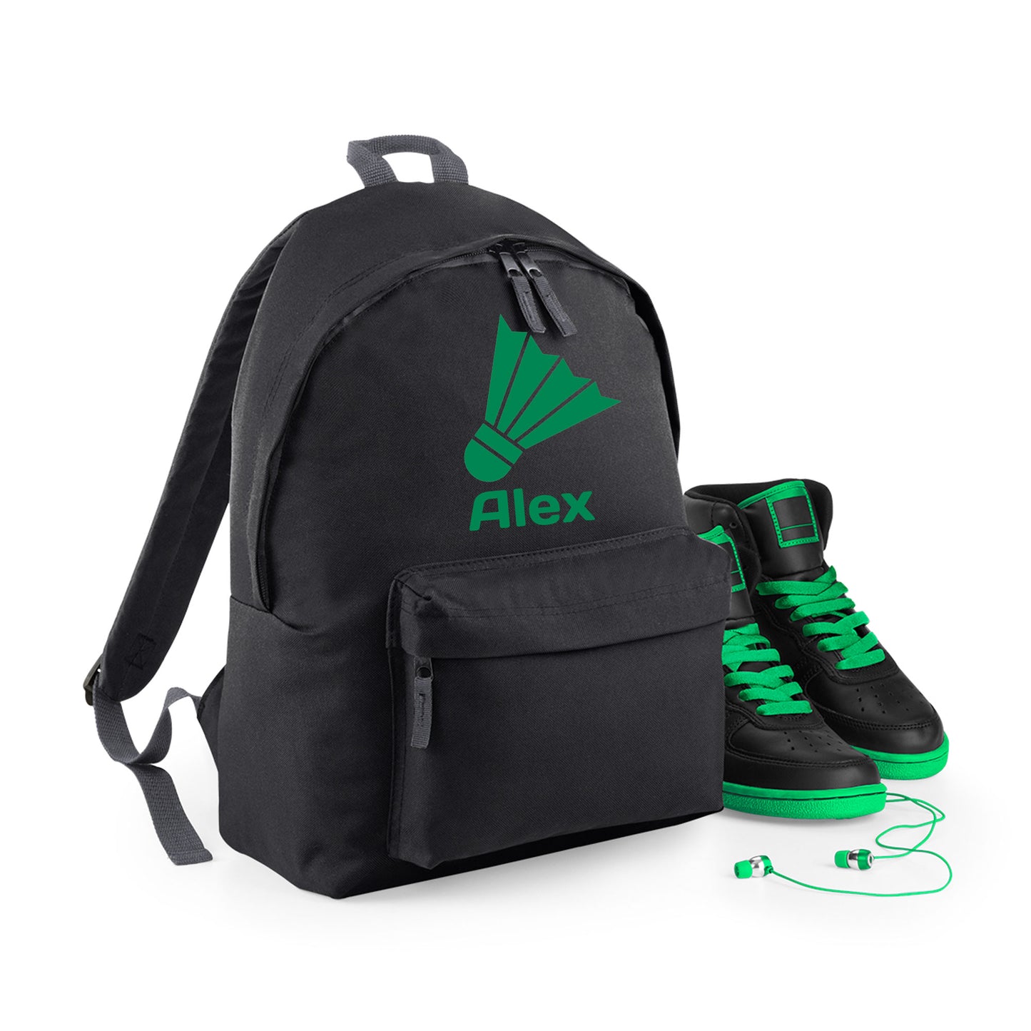 Personalised Badminton Backpack, Kids Rucksack Bag with Name