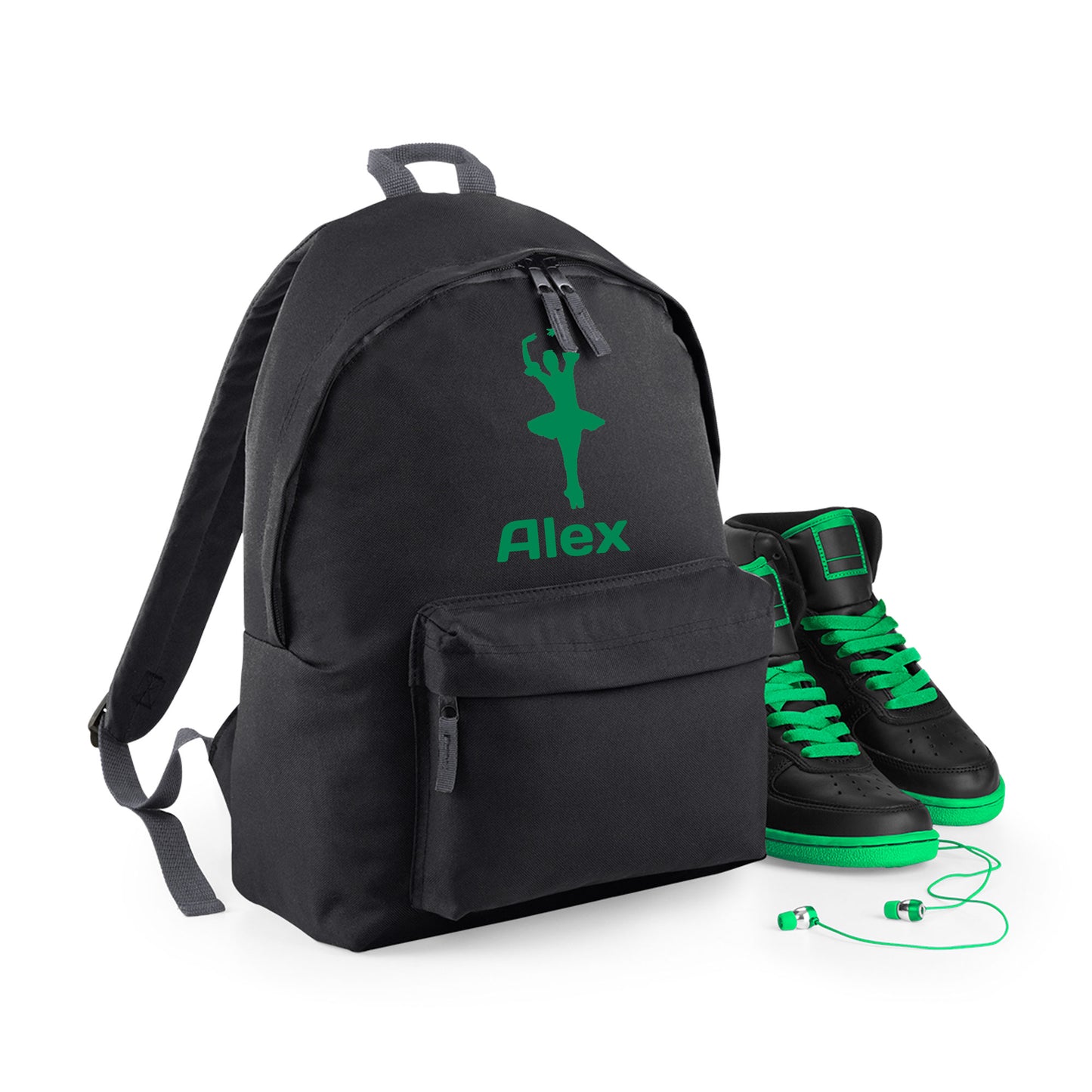 Personalised Ballerina Backpack, Dance Bag Rucksack with Name