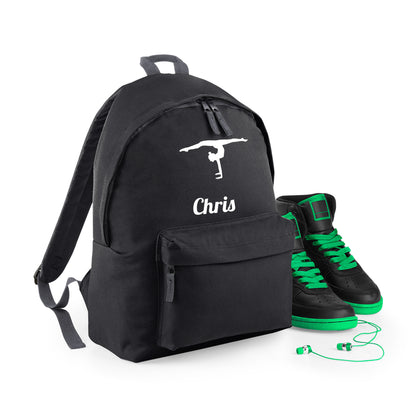 Personalised Backpack Bag with Name & Design Options Dancer Gymnastic etc