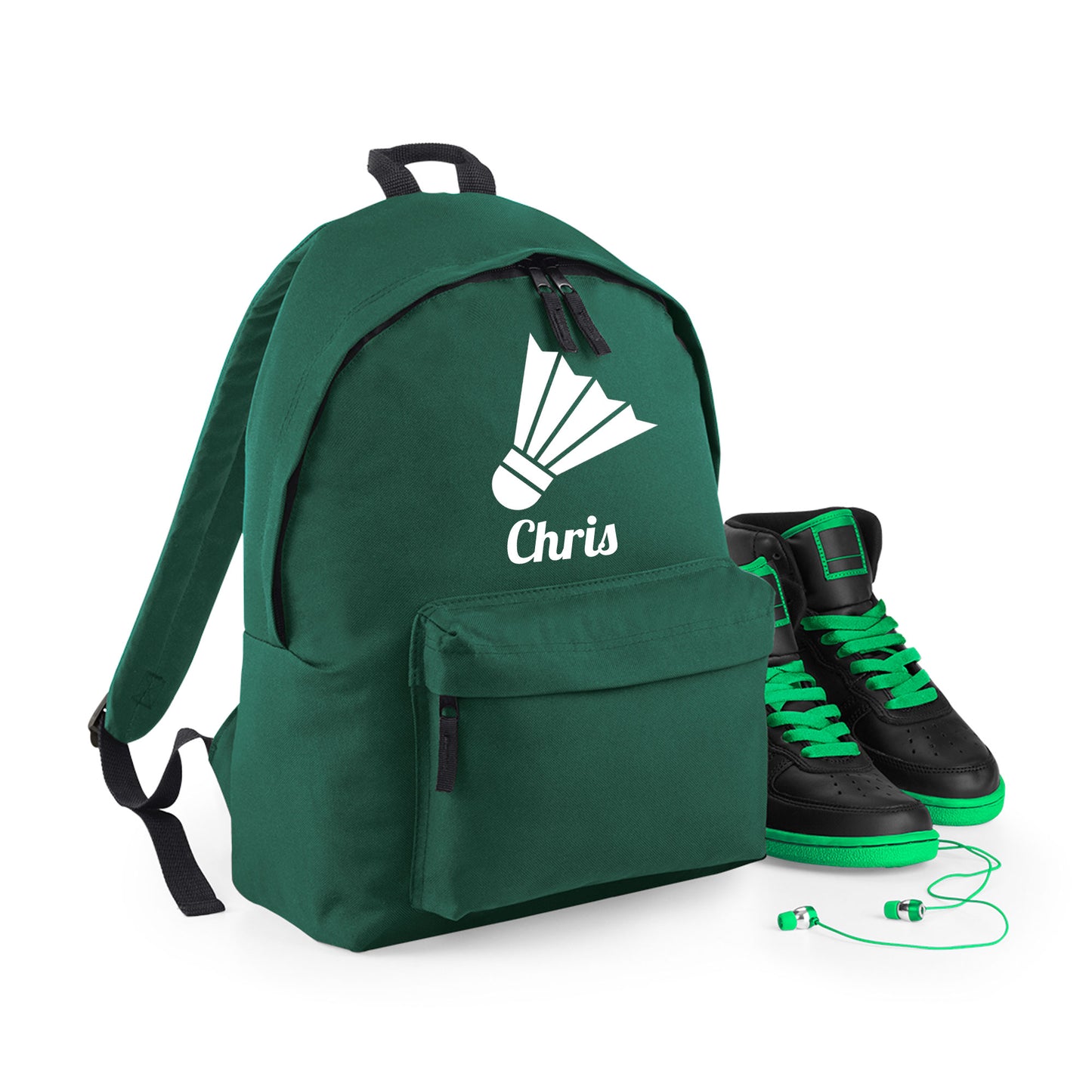 Personalised Badminton Backpack, Kids Rucksack Bag with Name