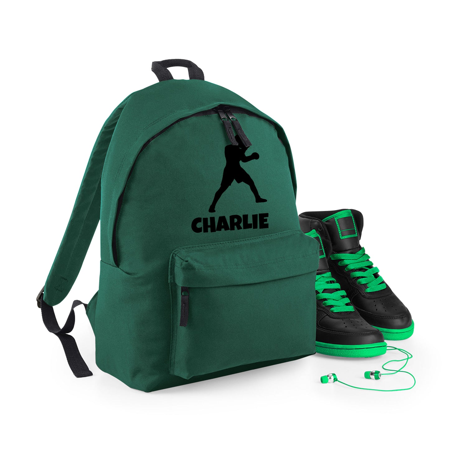 Personalised Boxer Design Backpack, Kids Rucksack Bag with Name