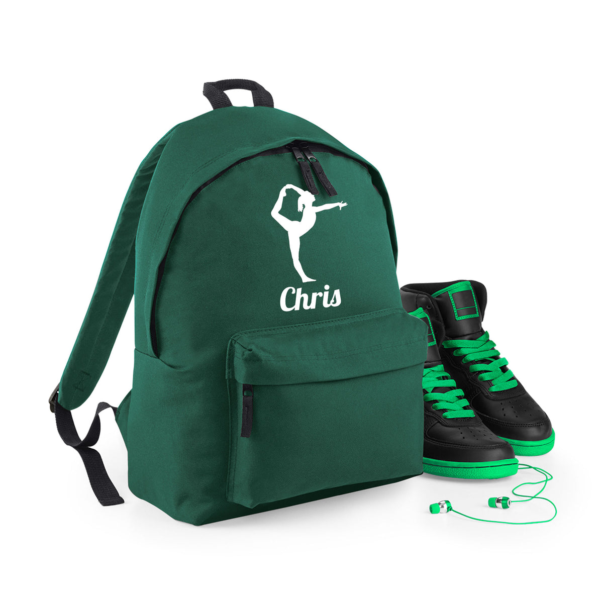 Personalised Gymnast Backpack | Kids School Bag with Name