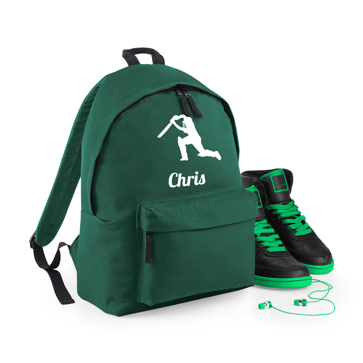 Personalised Cricket Backpack | Kids School Bag with Name