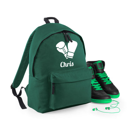 Personalised Boxing Gloves Backpack, Kids Rucksack with Name