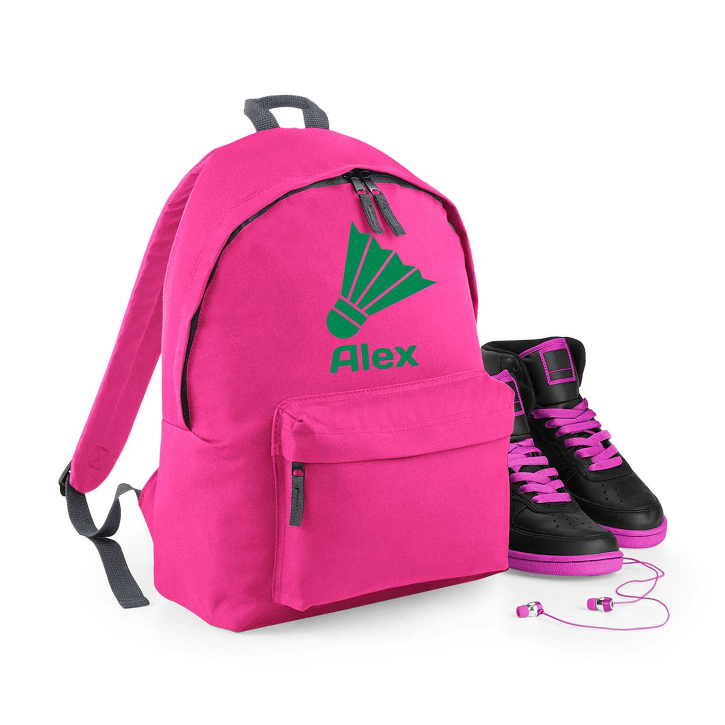Personalised Badminton Backpack, Kids Rucksack Bag with Name