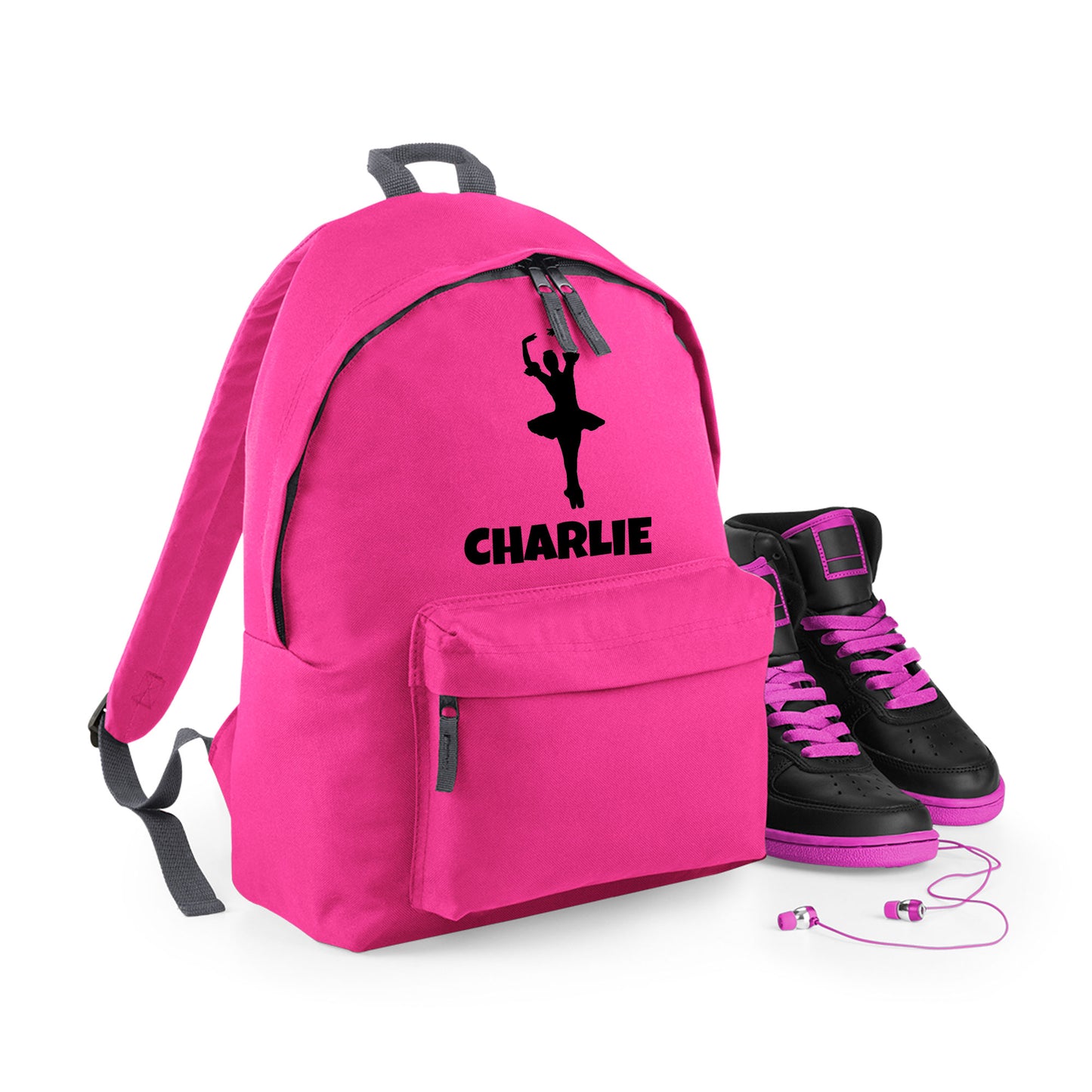Personalised Backpack Bag with Name & Design Options Dancer Gymnastic etc