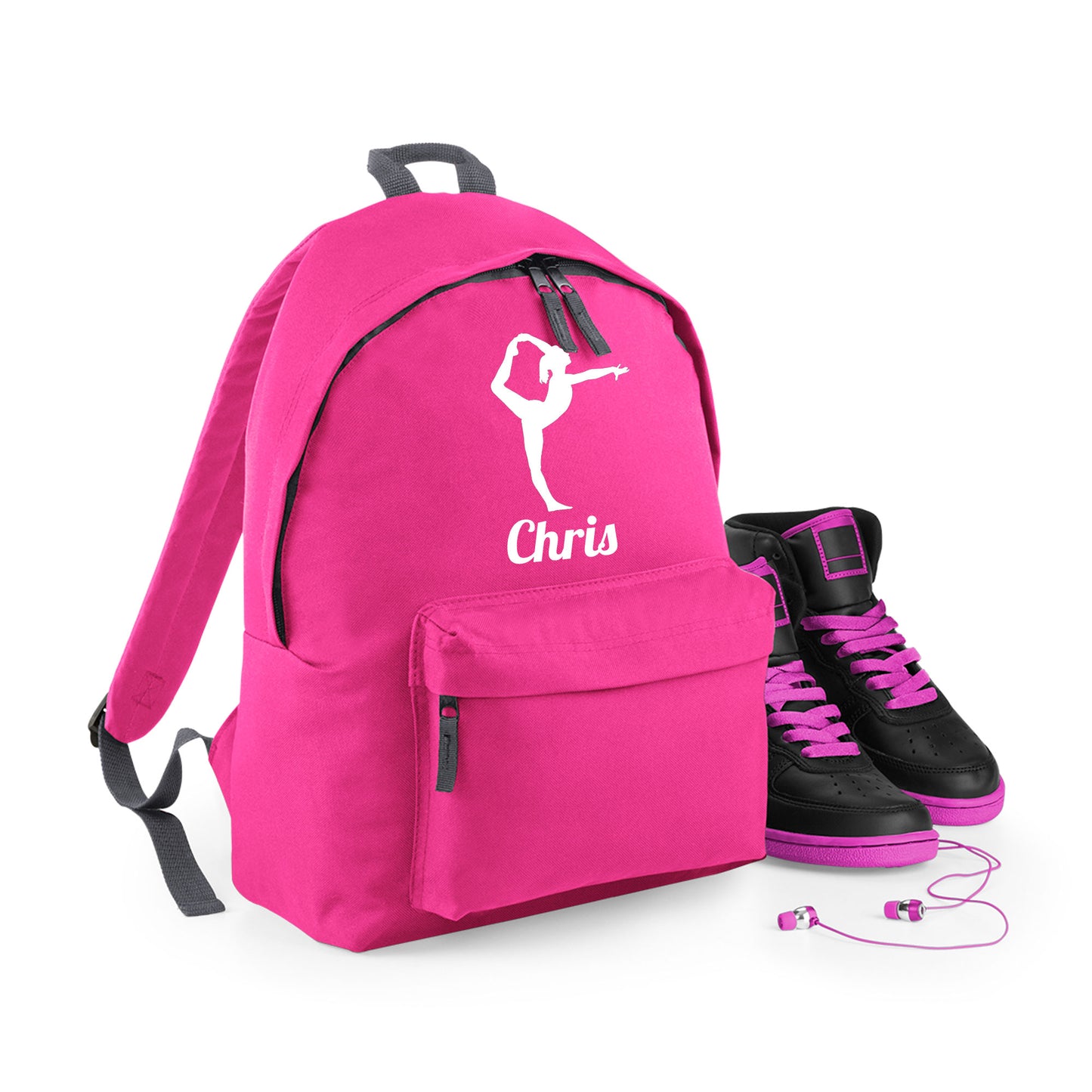 Personalised Backpack Bag with Name & Design Options Dancer Gymnastic etc