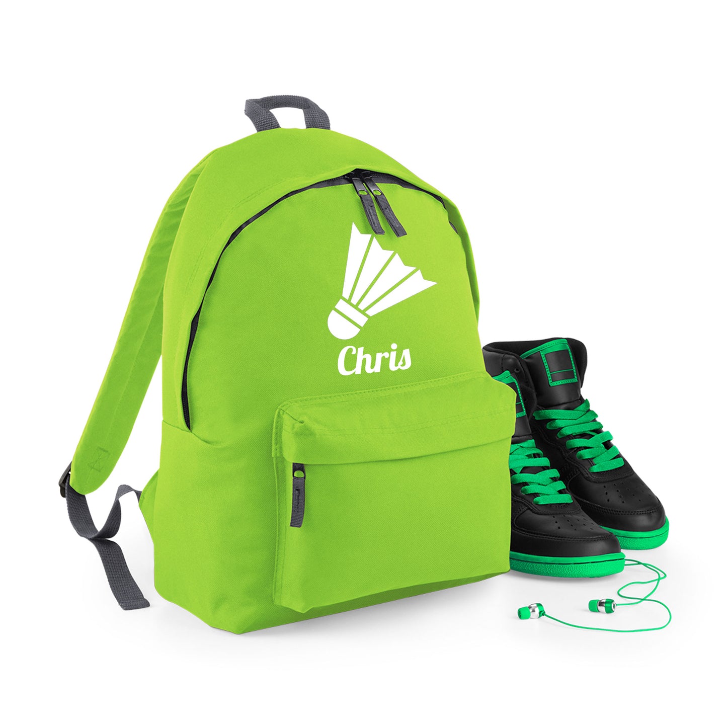 Personalised Badminton Backpack, Kids Rucksack Bag with Name
