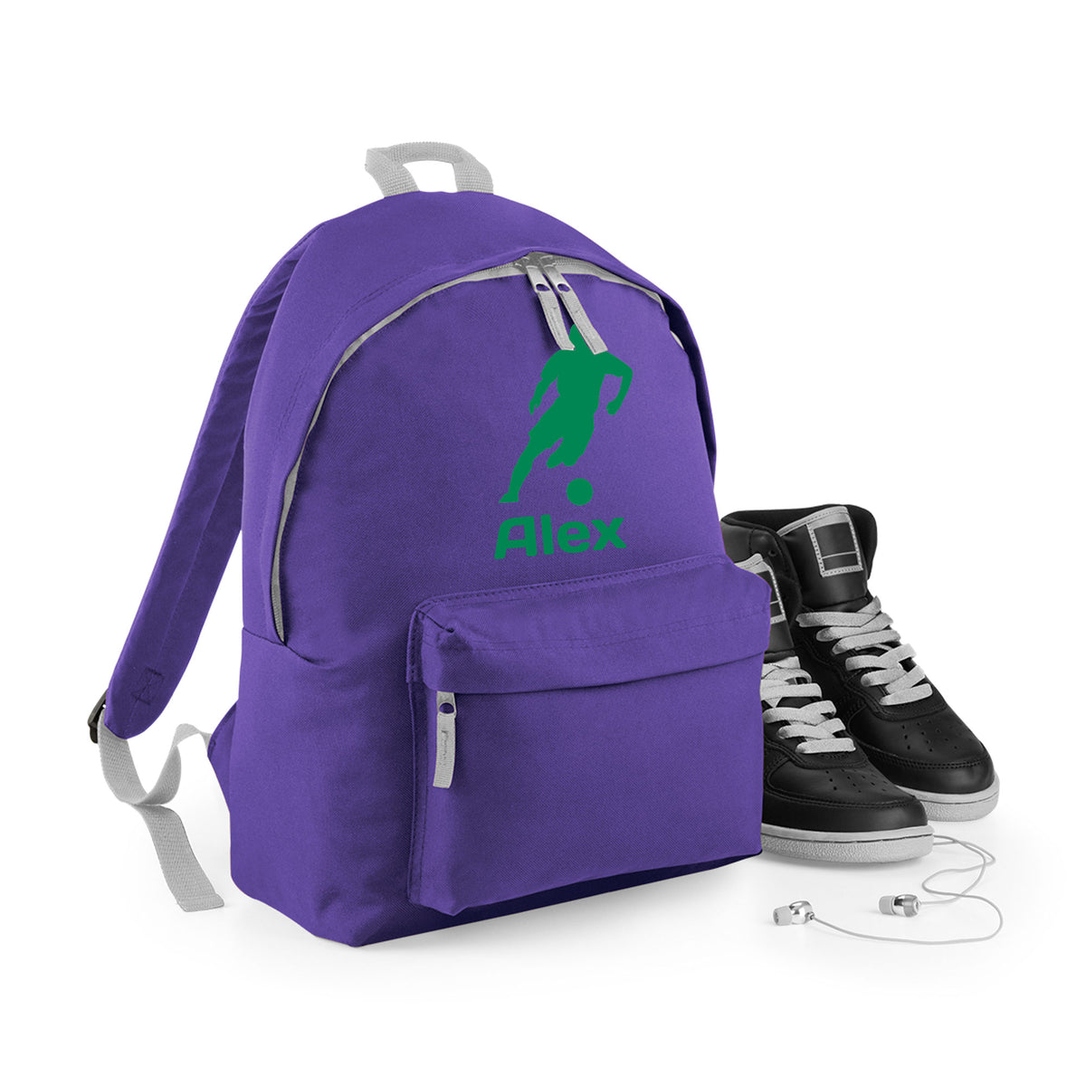 Personalised Footballer Backpack | Kids School Bag with Name