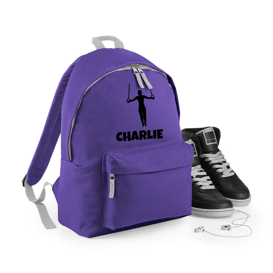 Personalised Gymnast Backpack | Kids School Bag with Name