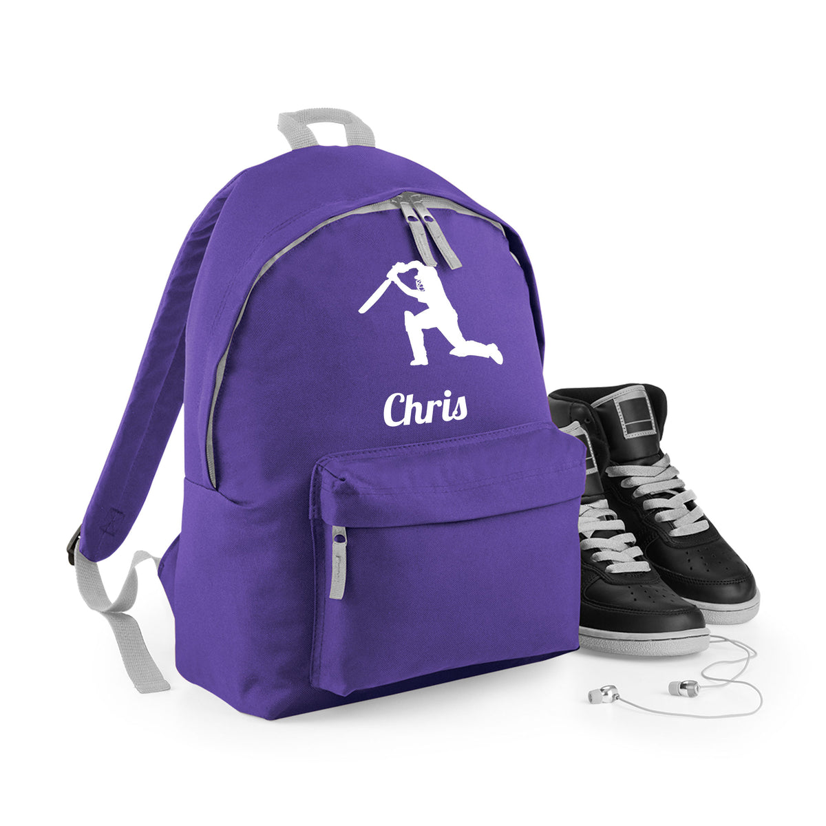 Personalised Cricket Backpack | Kids School Bag with Name