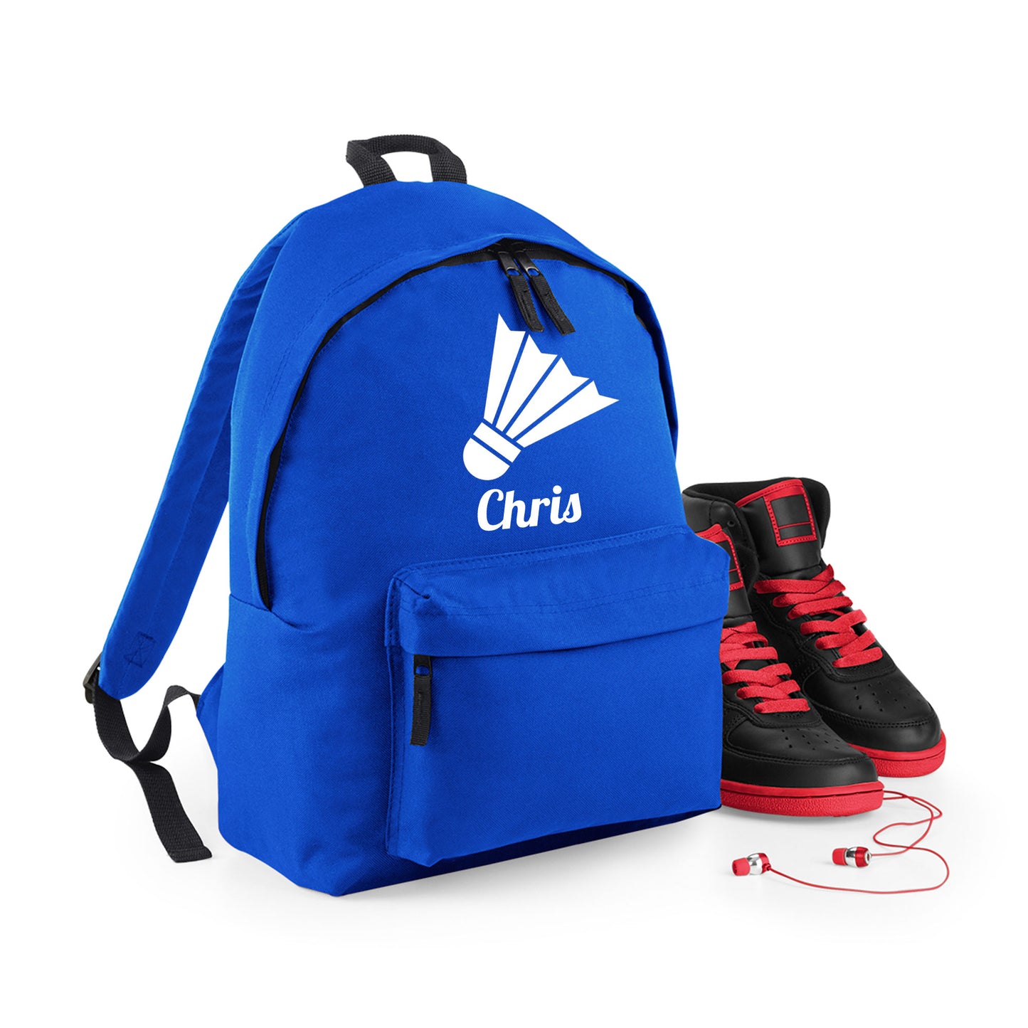 Personalised Badminton Backpack, Kids Rucksack Bag with Name