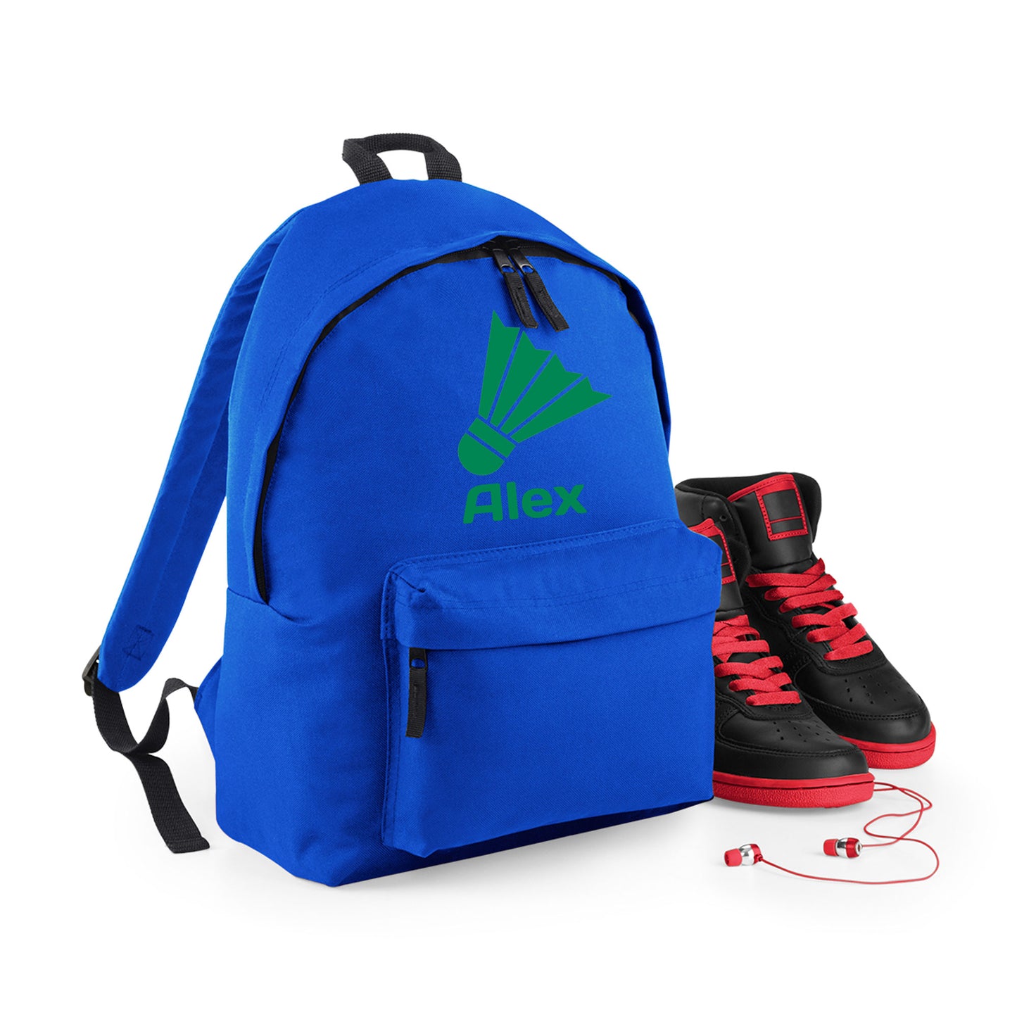 Personalised Badminton Backpack, Kids Rucksack Bag with Name