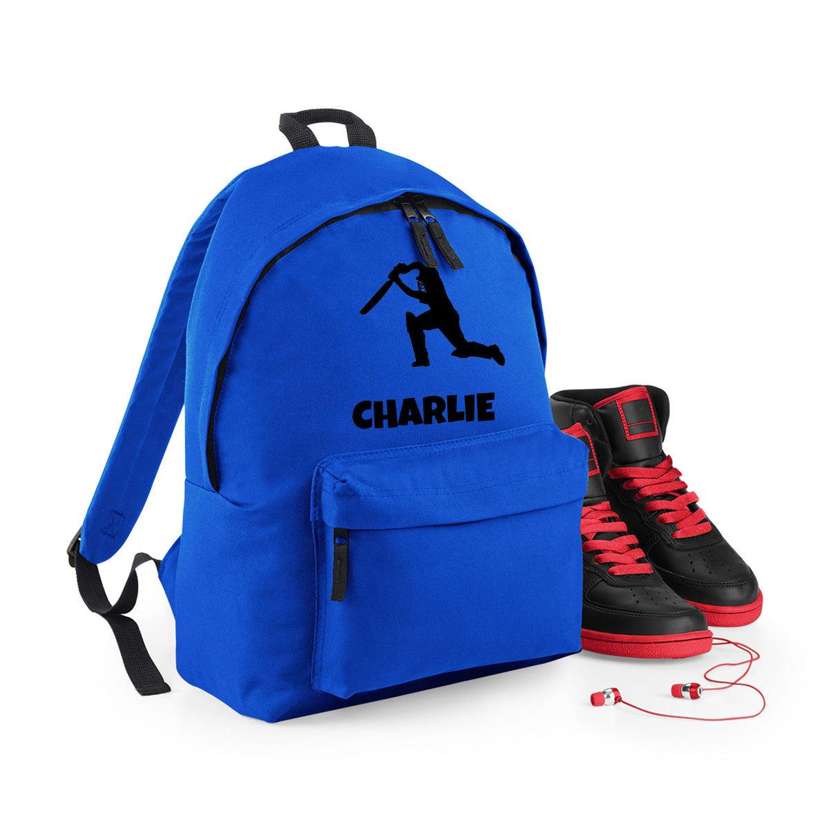 Personalised Cricket Backpack | Kids School Bag with Name