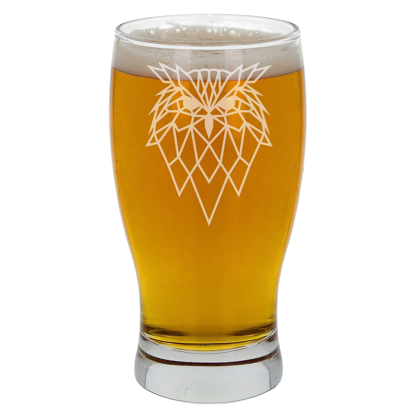 Owl Engraved Beer Pint Glass  - Always Looking Good -   