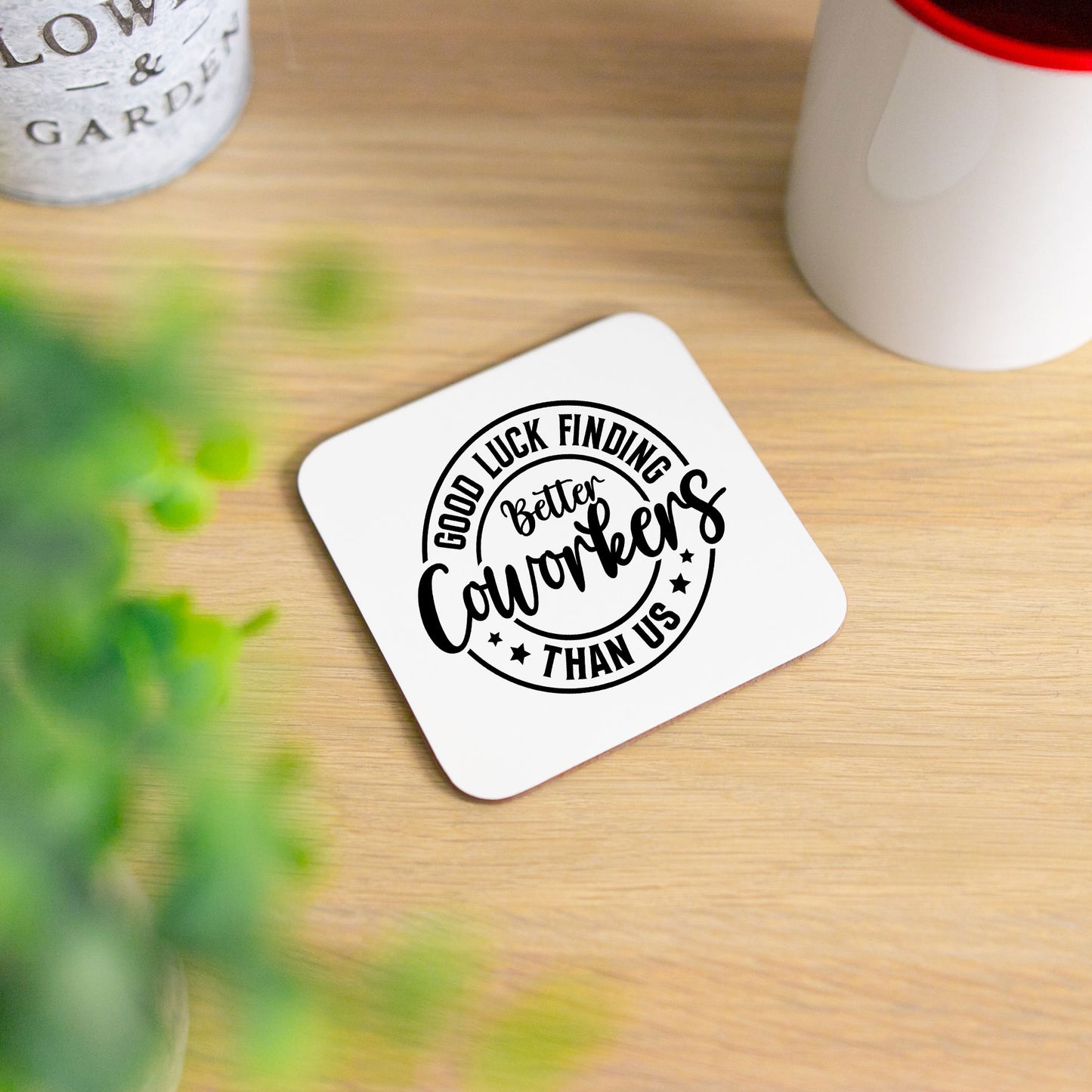 Better Coworker Ceramic Mug & Coaster Gift Set – Funny Leaving & Good Luck Present